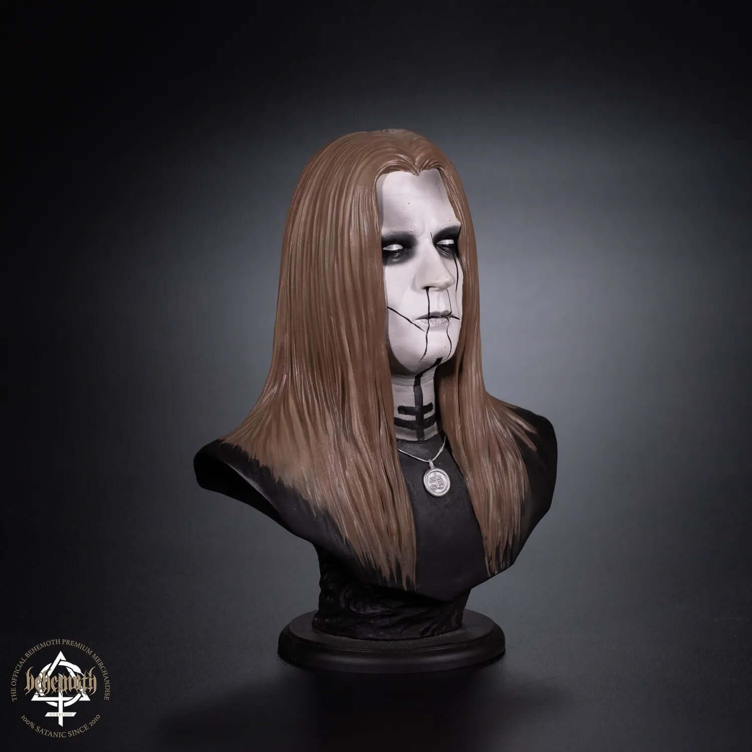 Hand-painted 'Inferno/Behemoth' collectible figurine bust with unique serial number and certificate, made of polyurethane resin.
