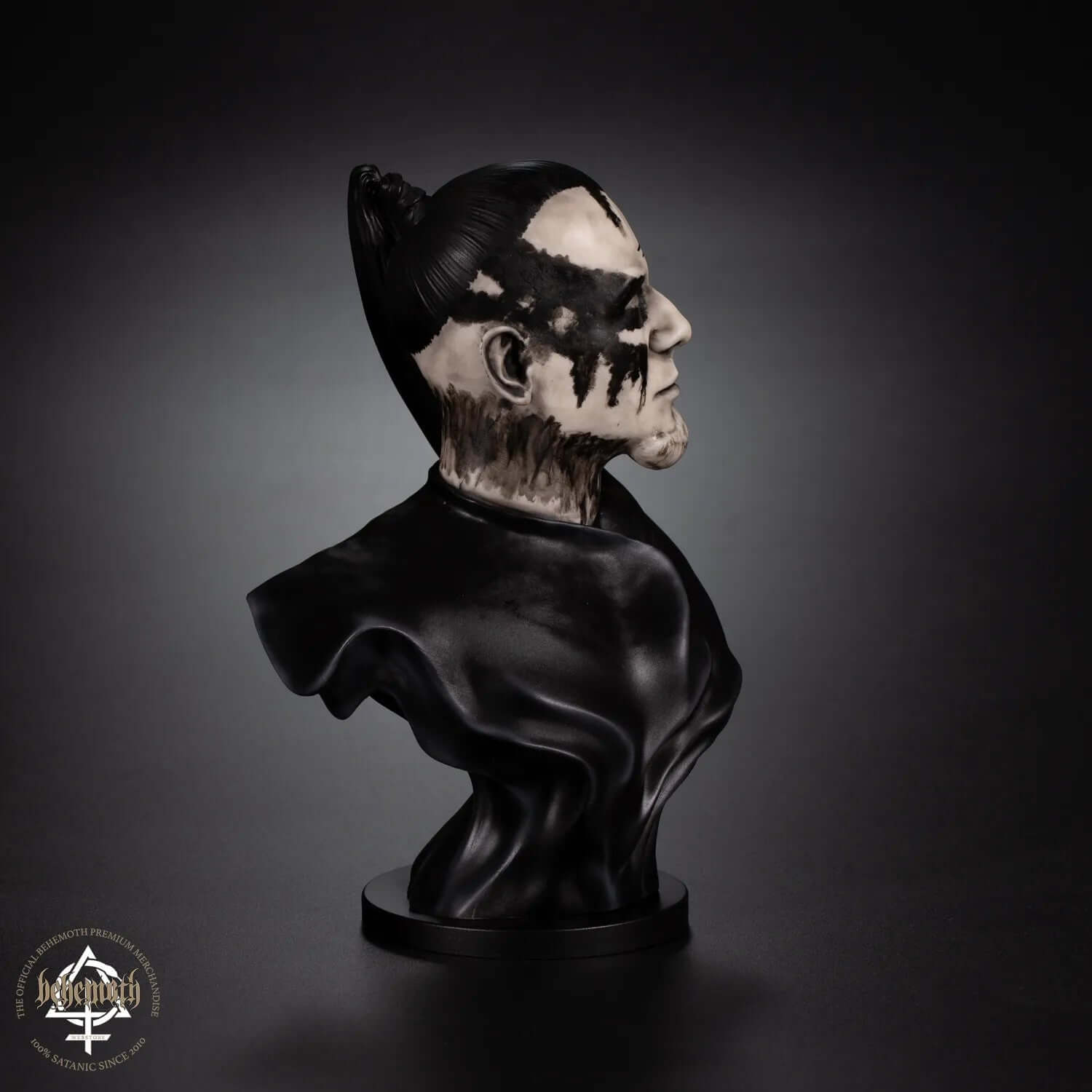 Limited edition Orion/Behemoth collectible figurine, hand-painted polyurethane resin bust, featuring unique Contra coin and authenticity certificate.