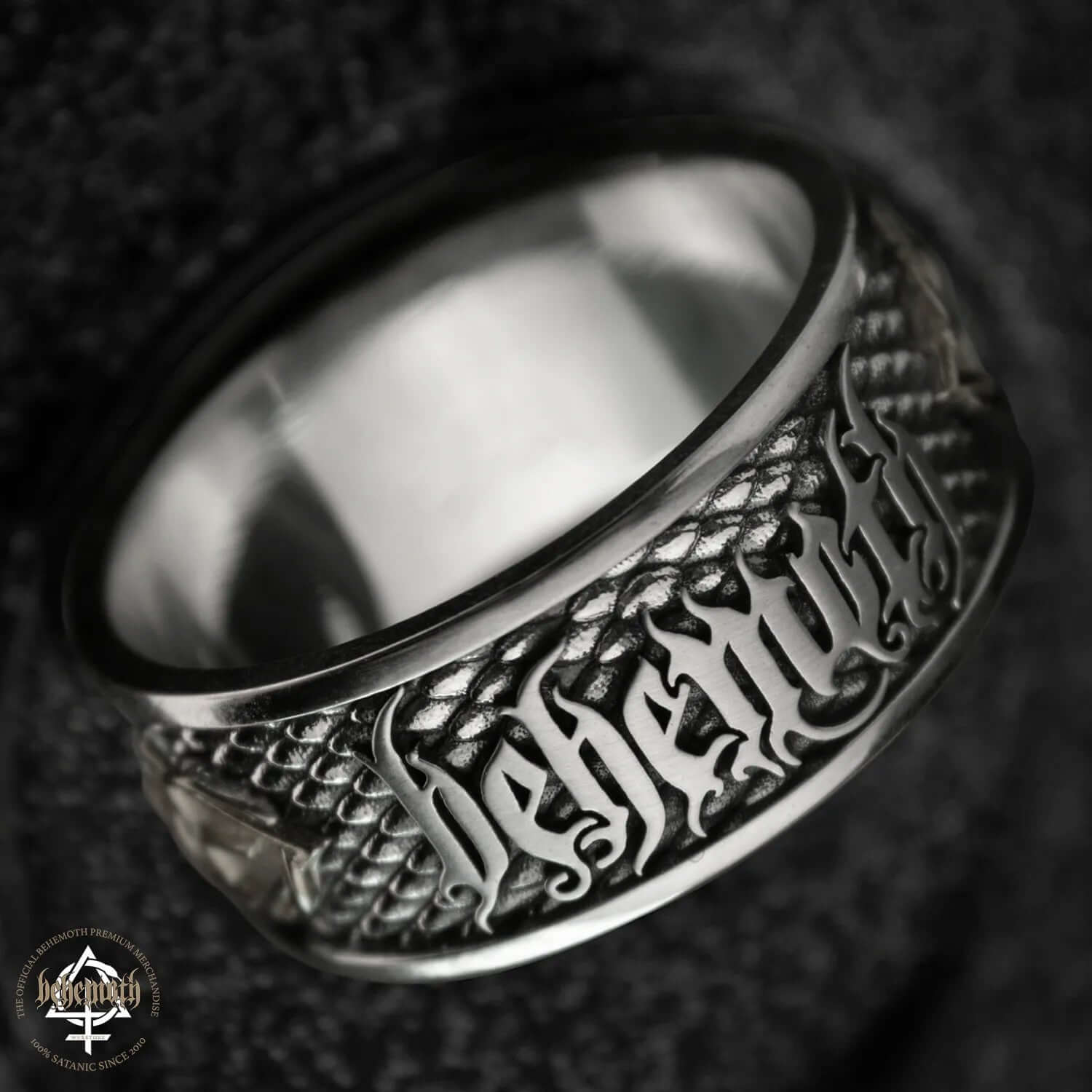 Behemoth 'Contra' Sterling Silver Ring designed by Tyvodar, pre-order available, featuring intricate craftsmanship and bold design.