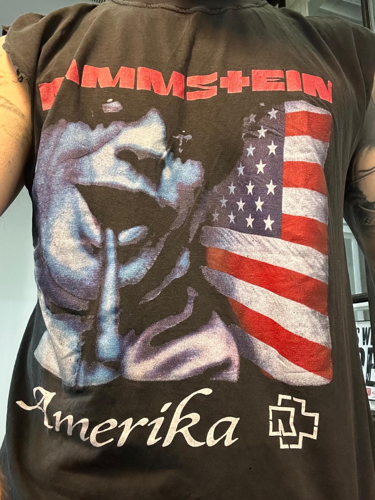 Vintage Hell – RAMMSTEIN America vintage shirt cut off!