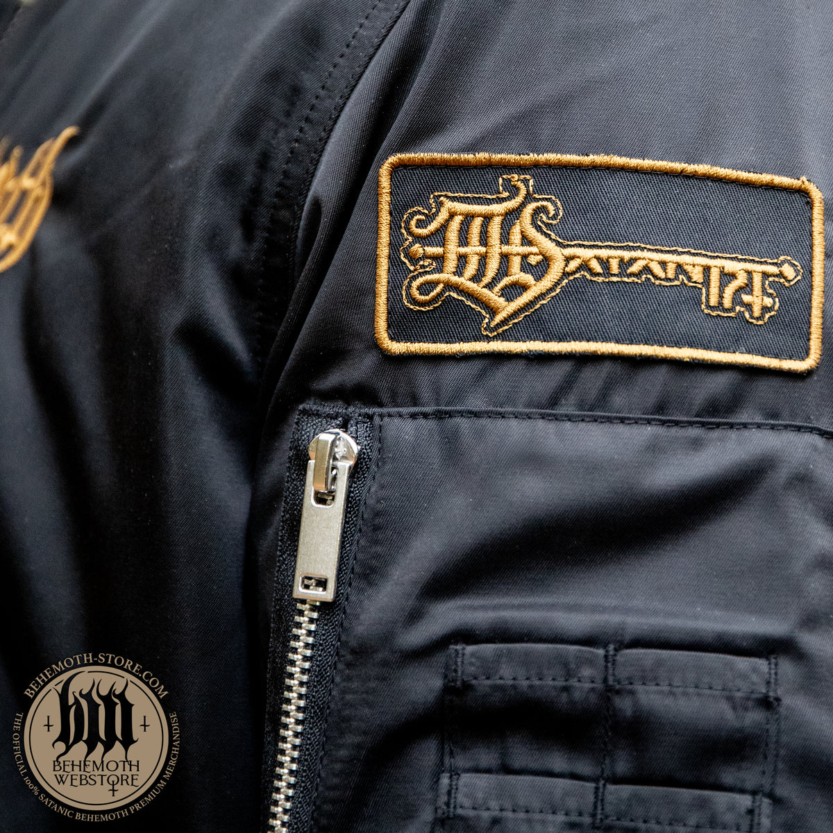 Embroidered The Satanist sleeve patch