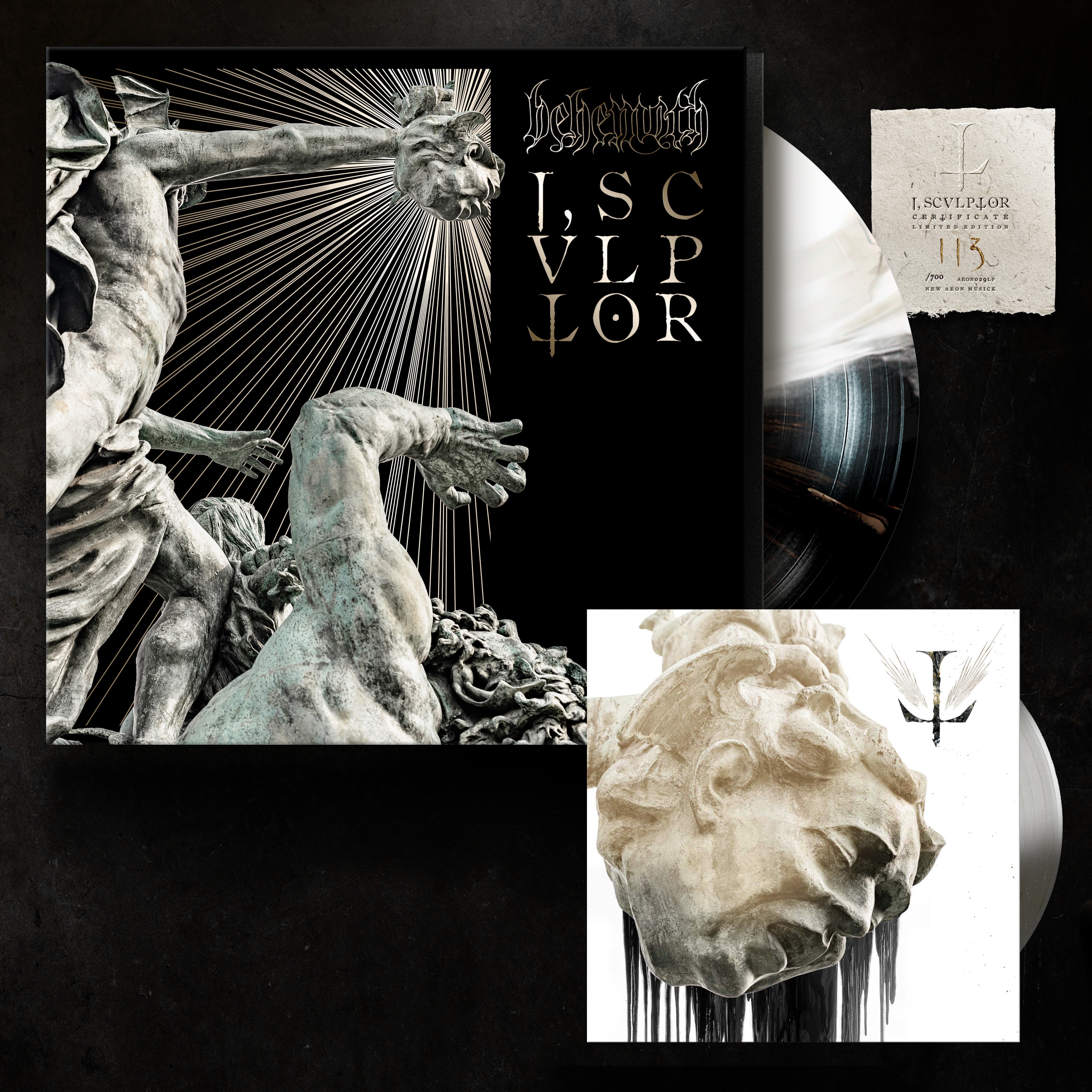 I, Scvlptor – 12″ Gatefold Vinyl + Bonus 7″ by Behemoth (Lord ov the Horizons, 180g, Signed, Ltd. 700)