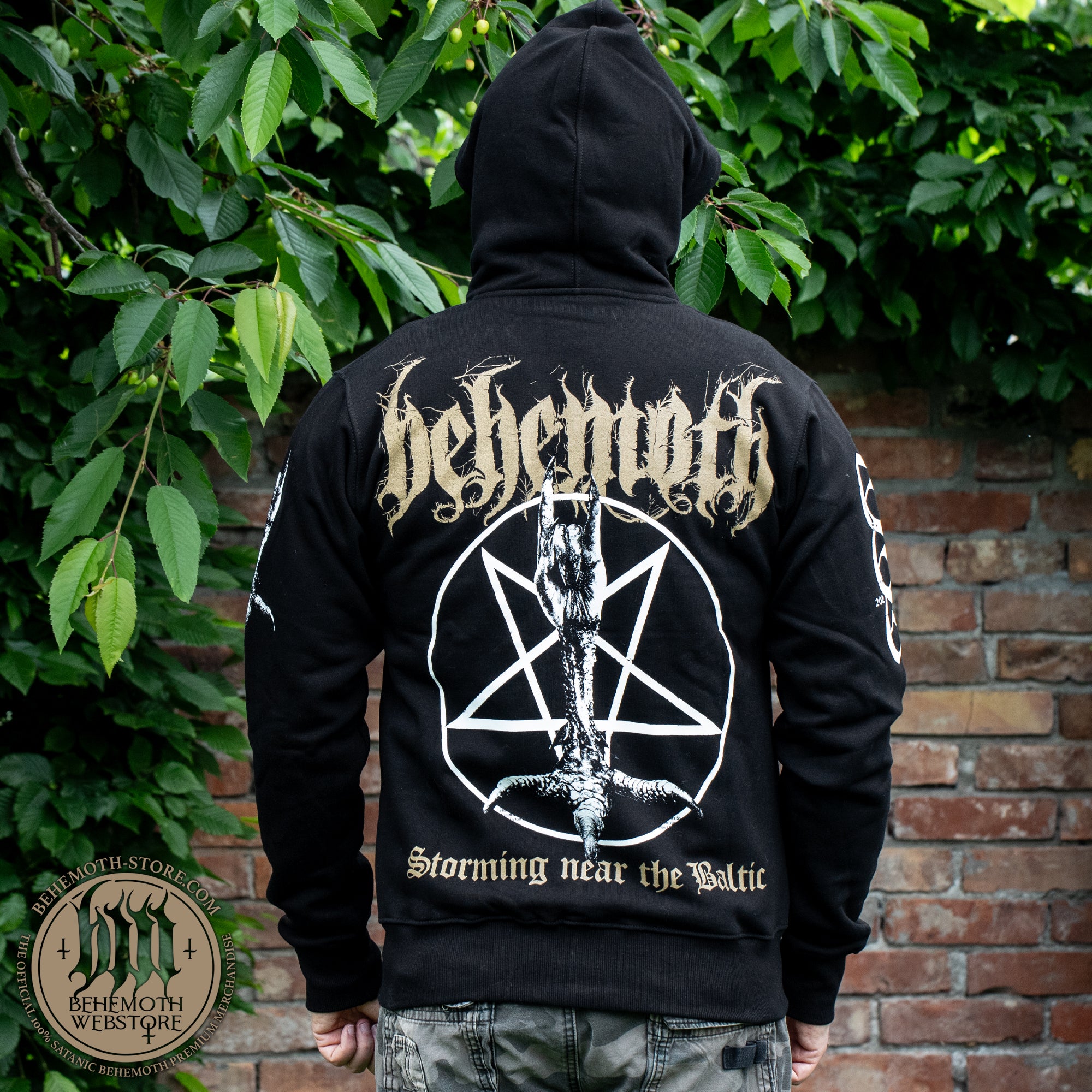 Behemoth 'Storming Near The Baltic' limited hooded sweatshirt with zip