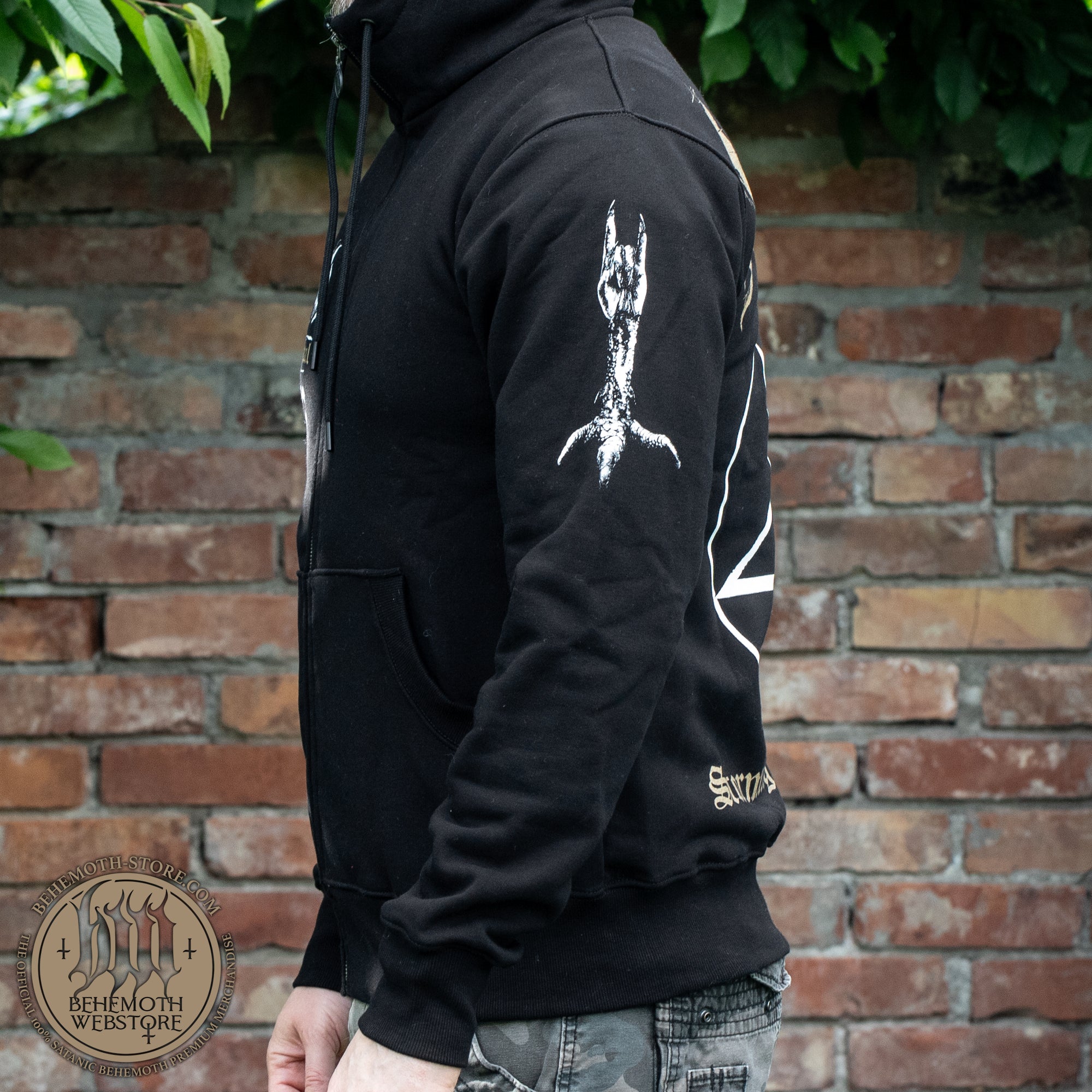Behemoth 'Storming Near The Baltic' limited hooded sweatshirt with zip