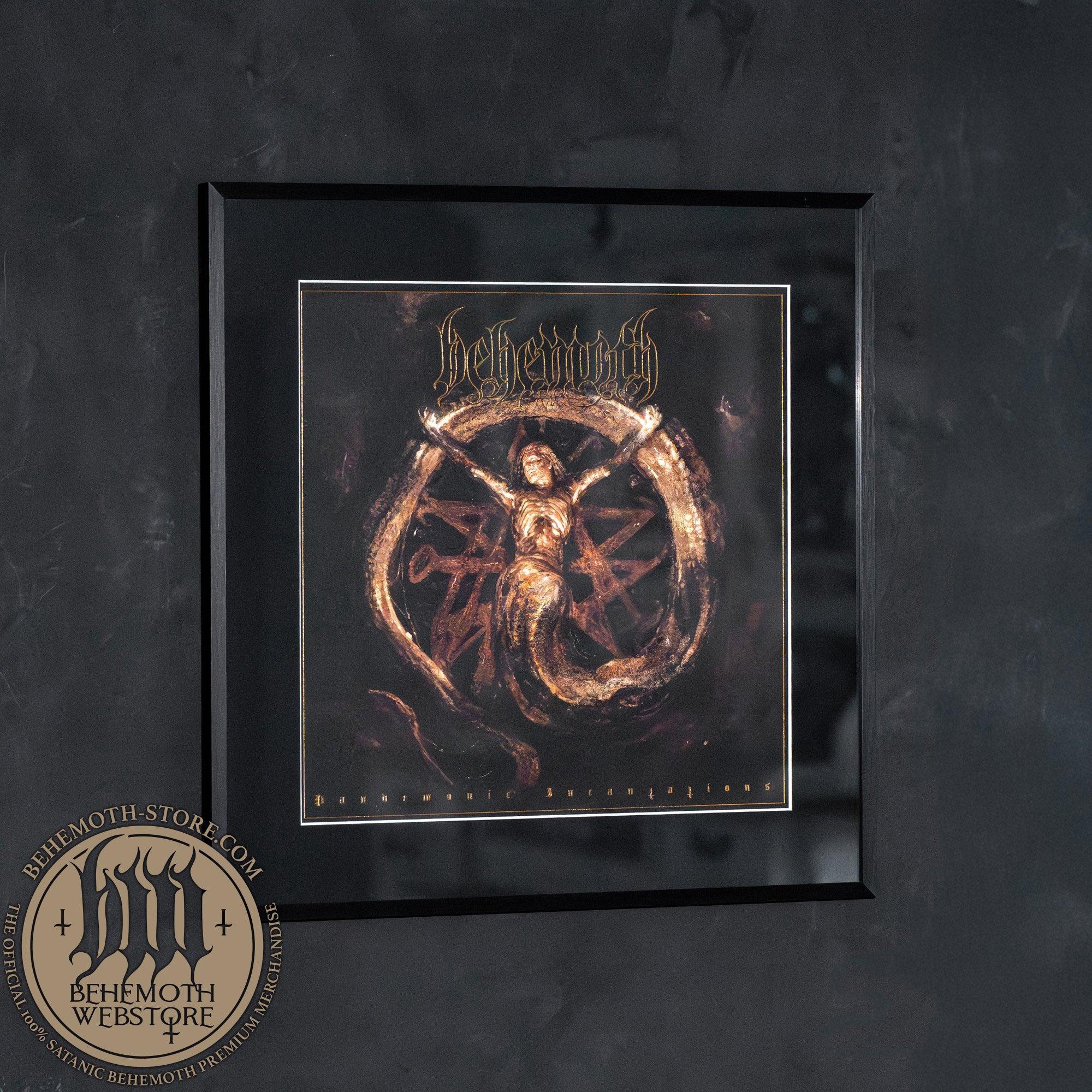 “Pandemonic Incantations” – Album Cover (Framed 40×40 cm) by Behemoth