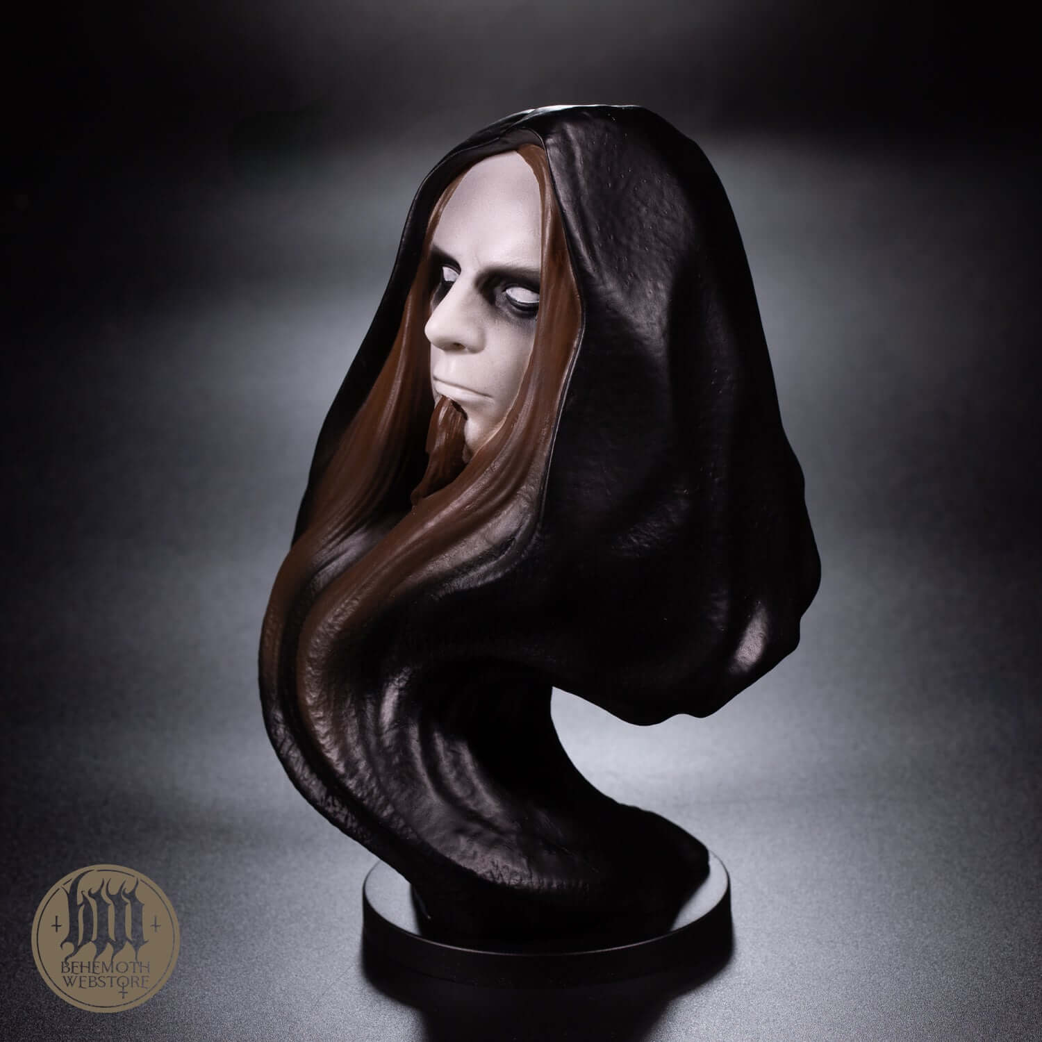 Hand-painted Seth Behemoth collectible figurine with unique numbered metal coin and Certificate of Authenticity.