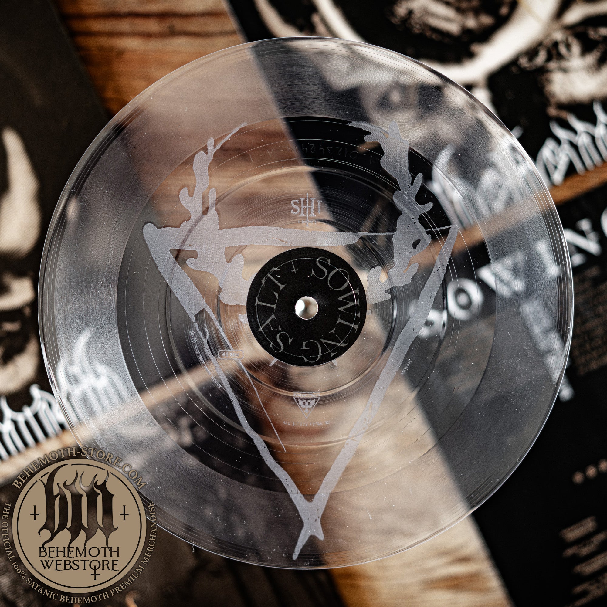 “Sowing Salt” – 7″ Δίσκος Βινυλίου Single των Behemoth (Διαφανές, Χαραγμένο με Laser, Υπογεγραμμένο, Περιορισμένο στις 100 Κόπιες)