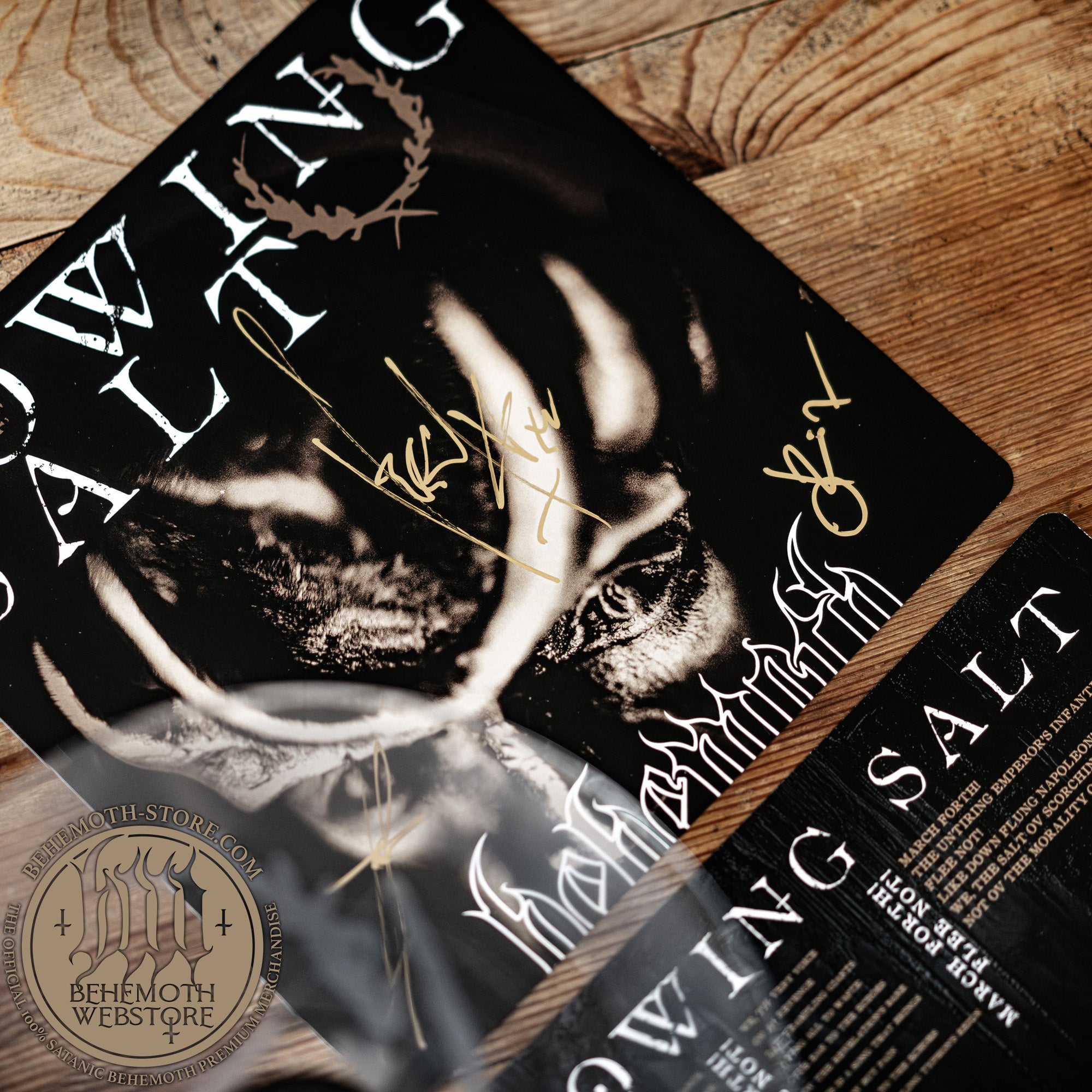 “Sowing Salt” – 7″ Δίσκος Βινυλίου Single των Behemoth (Διαφανές, Χαραγμένο με Laser, Υπογεγραμμένο, Περιορισμένο στις 100 Κόπιες)