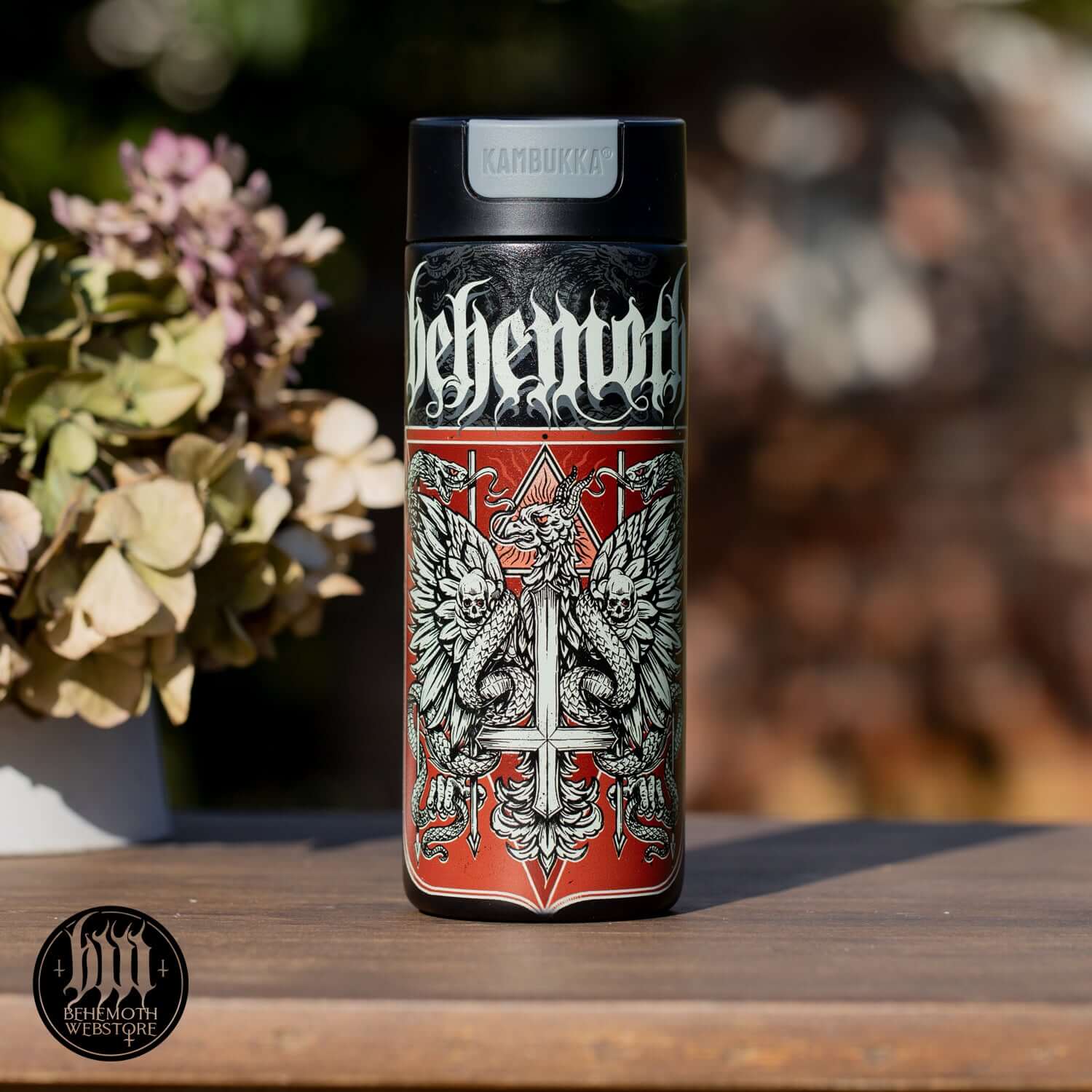 500 ml Behemoth 'Republic Of The Unfaithful' Steel Thermal Mug with artistic freedom design