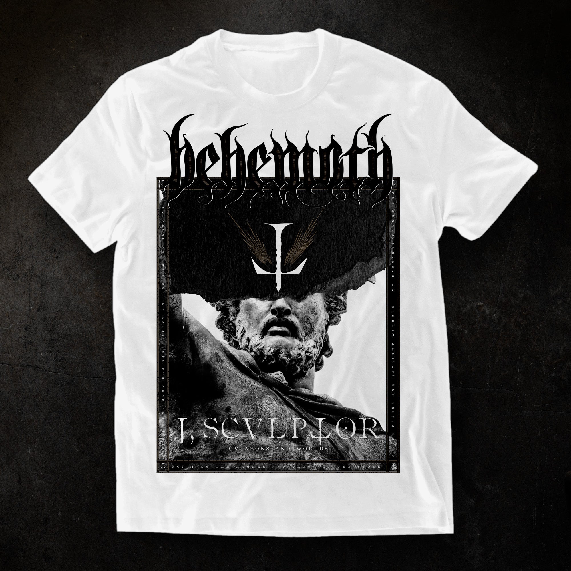 I, Scvlptor – Ov Aeons and Worlds Tee (White) | Behemoth