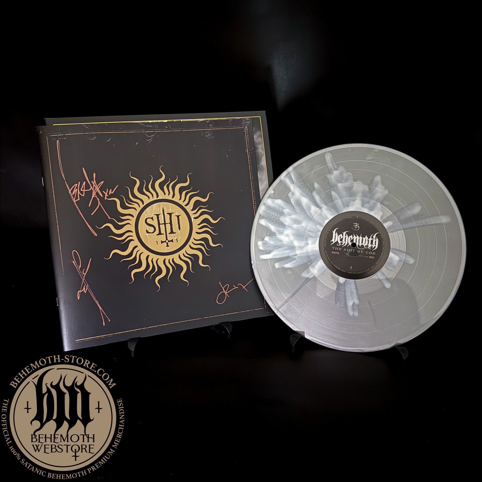 Płyta winylowa - Behemoth 'TSOG' Silver/White Splatter Colour Gatefold LP, podpisana, limitowana