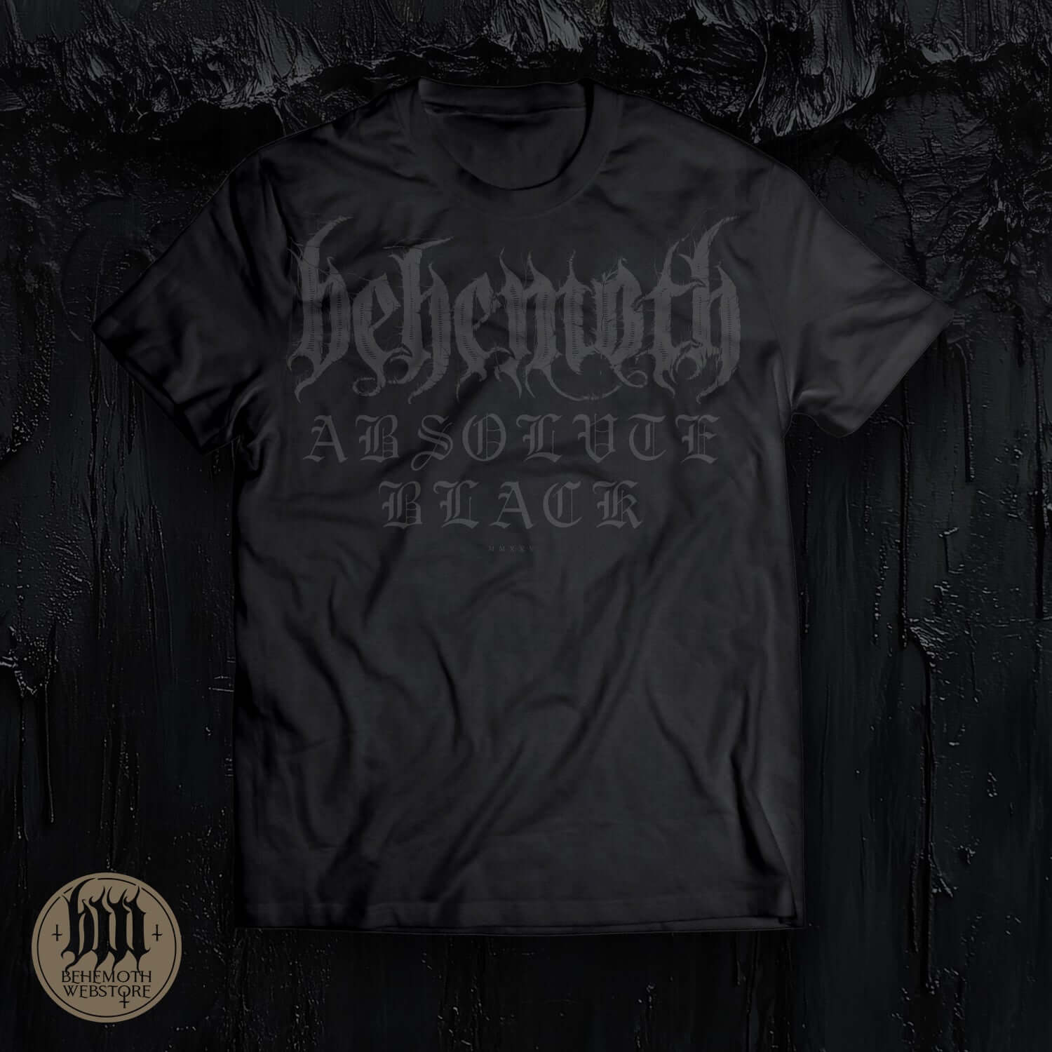 Behemoth TSOG Absolvte Black T-Shirt, premium cotton, featuring TSOG graphics, iconic metal band merchandise.
