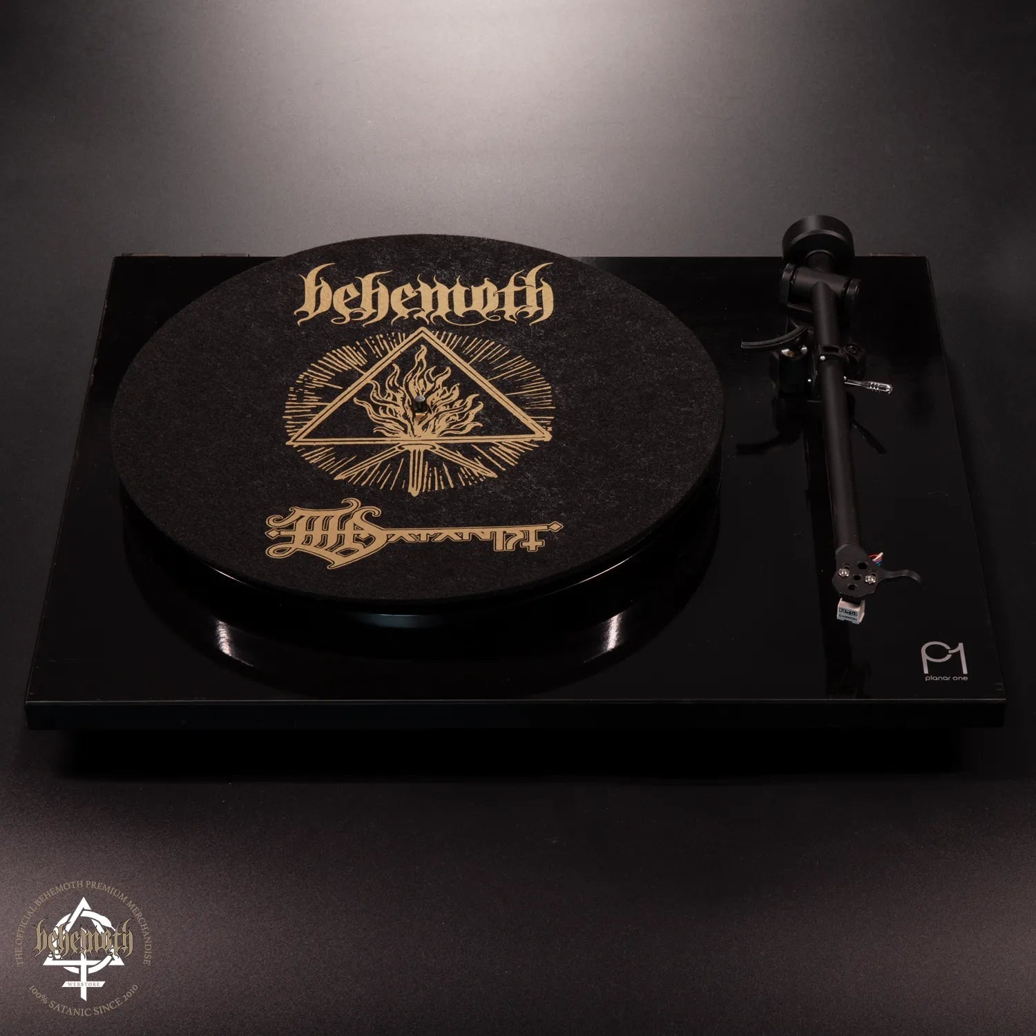 Alfombrilla de fieltro 100 % para tocadiscos Behemoth 'The Satanist'