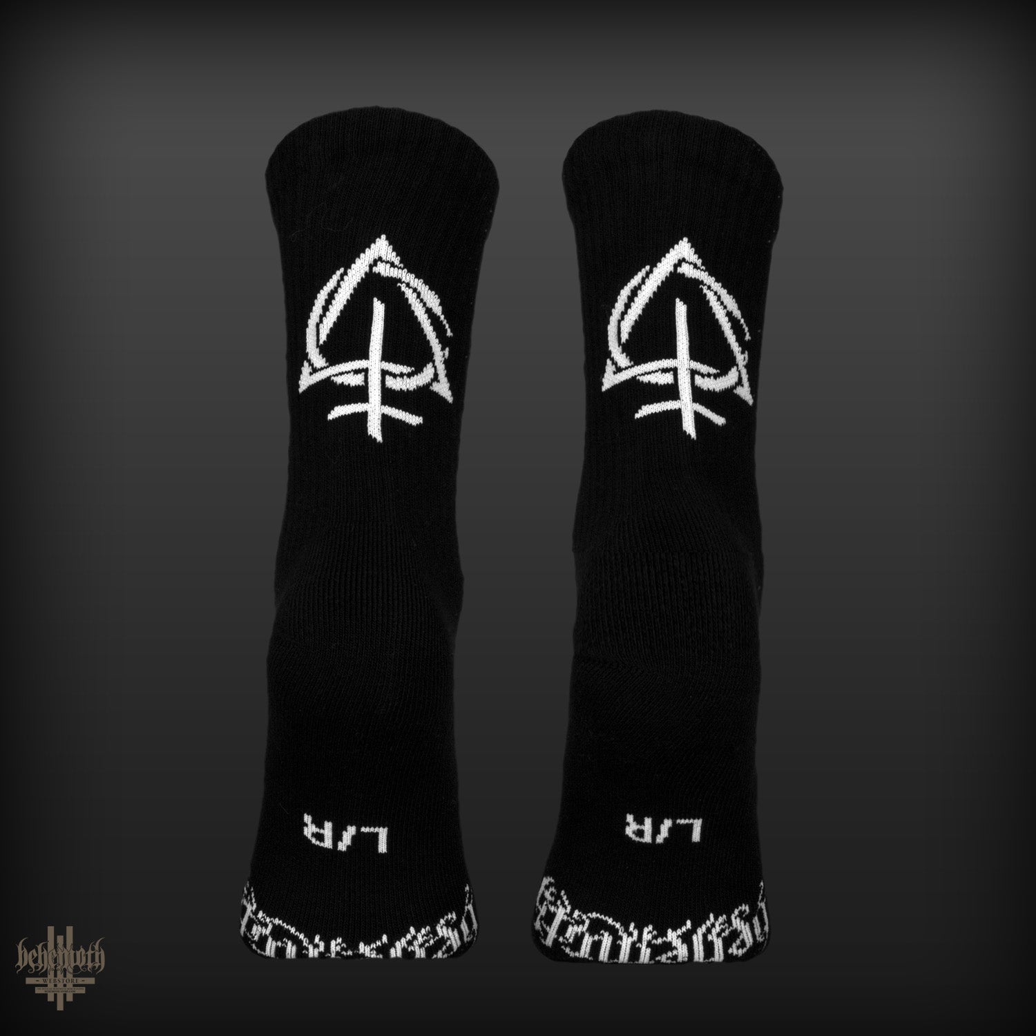 Black 'Contra' Behemoth socks