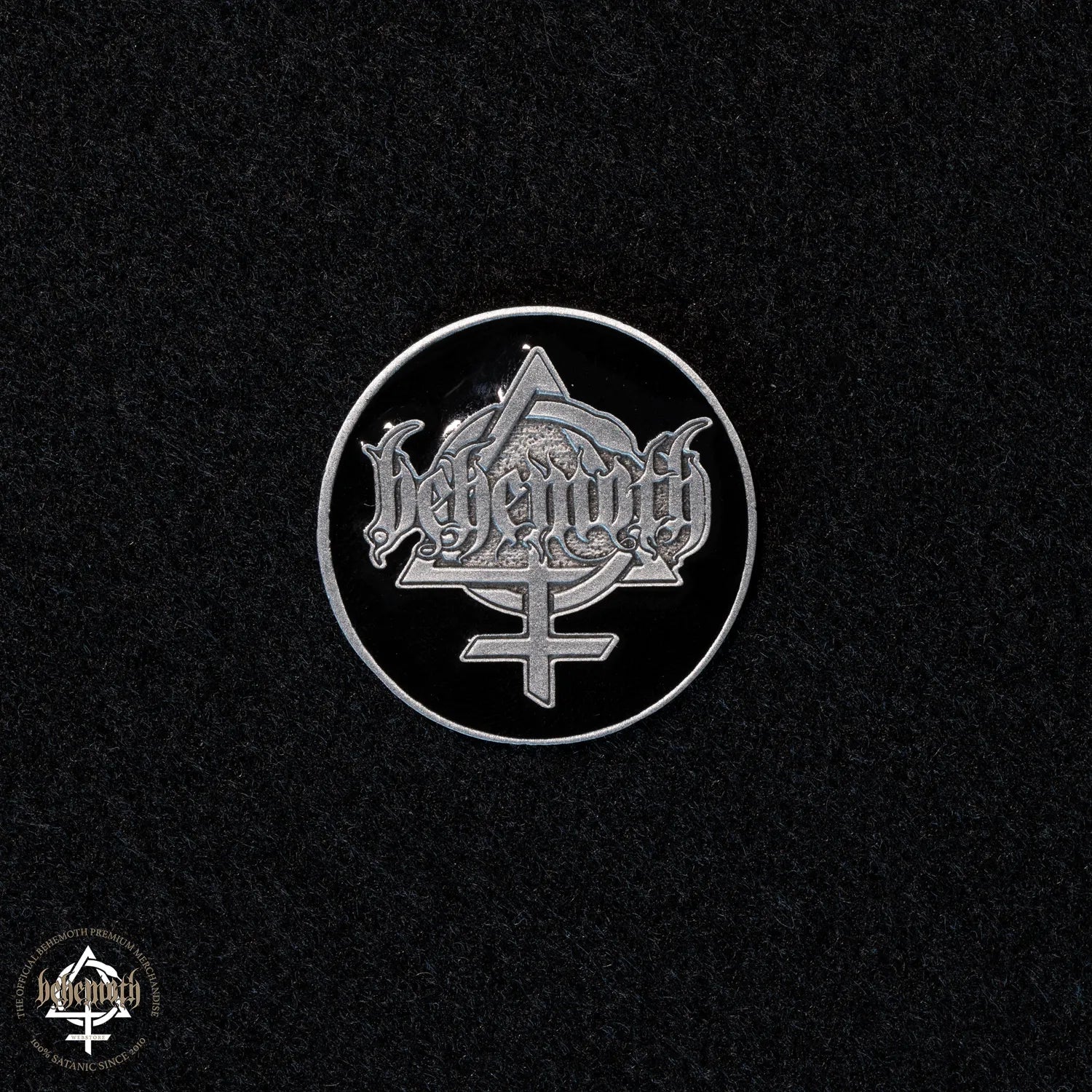 A Behemoth 'Contra-Logo' enamel pin – Behemoth Webstore Worldwide