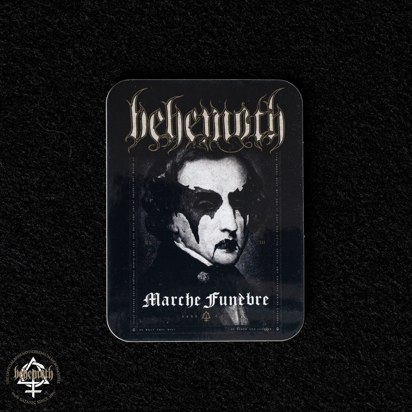 Behemoth 'Marche Funebre' Vinyl Sticker