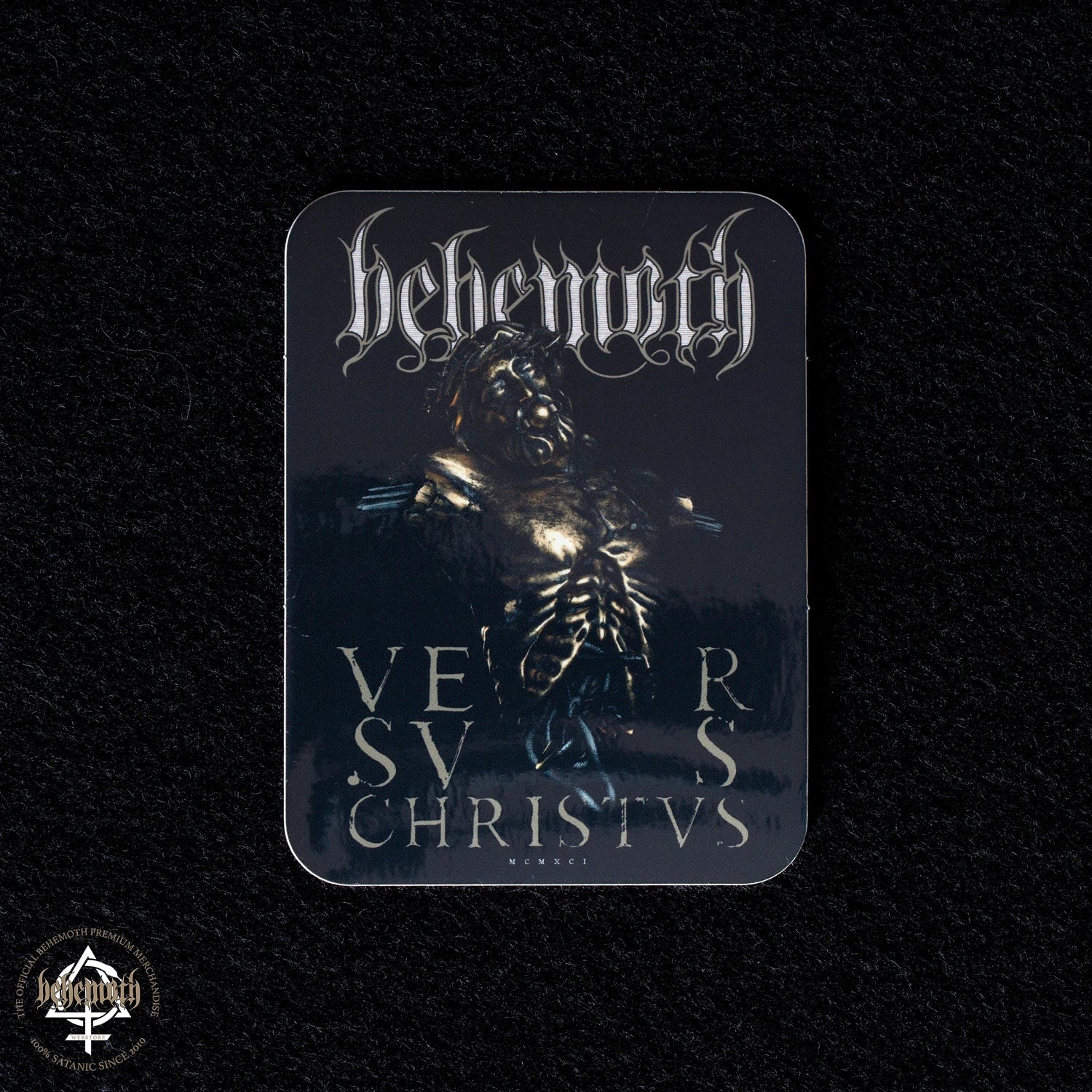 A Vinyl Sticker Behemoth 'Versvs Christvs' Black