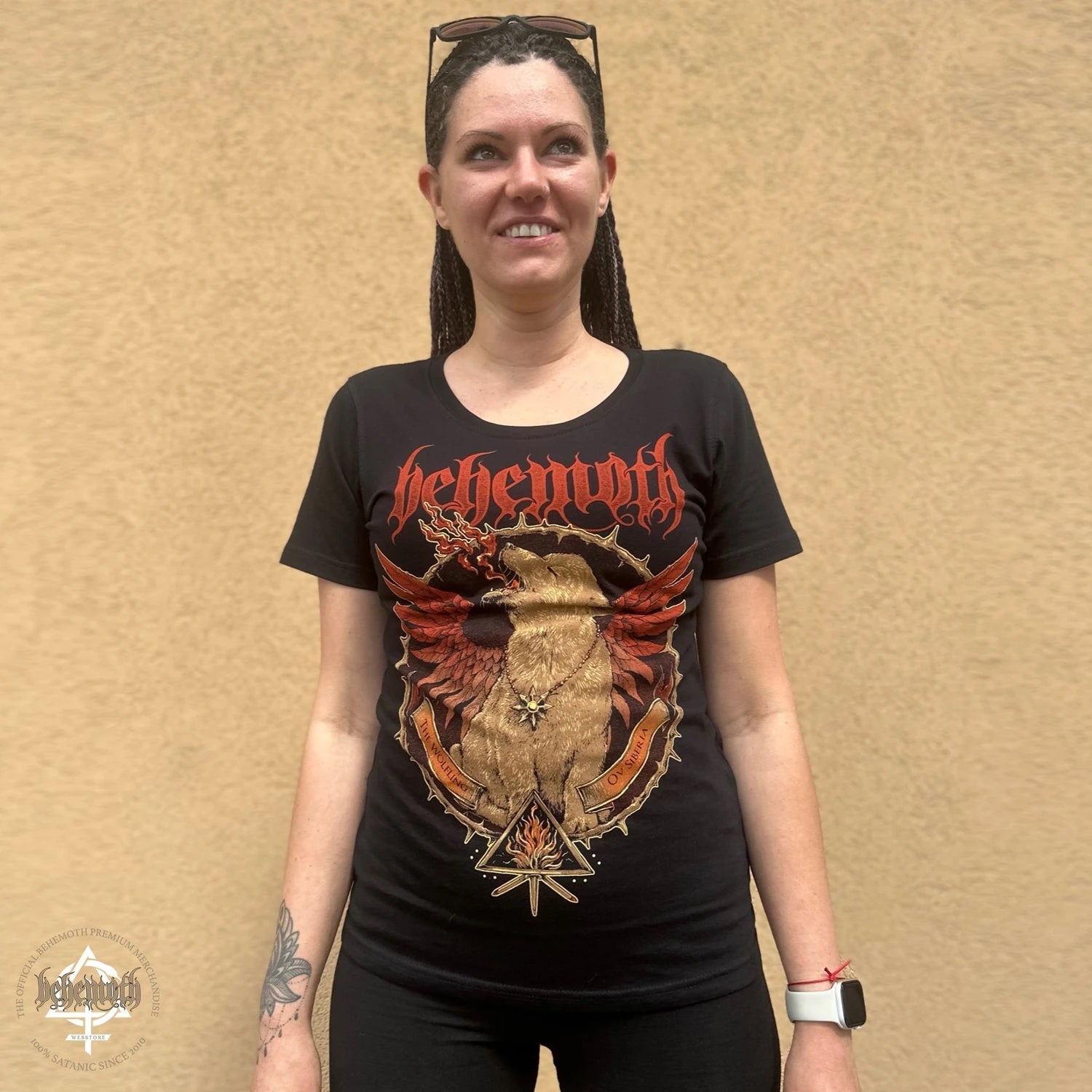 Camiseta de mujer Behemoth 'El lobo de Siberia'