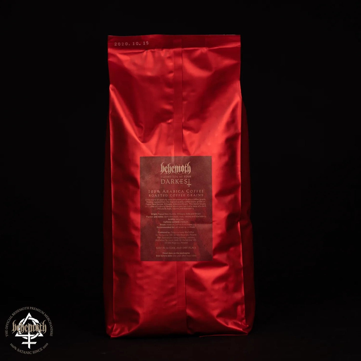 Behemoth 'I Loved You At Your Darkest' whole beans coffee 1000 g / 2.2 lb