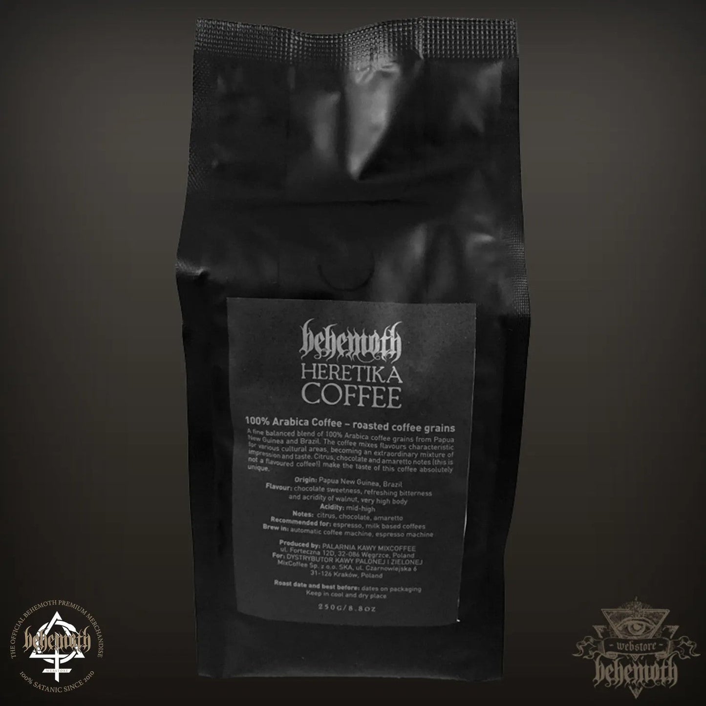 Behemoth 'Heretika' whole beans coffee 250 g / 8.8 oz