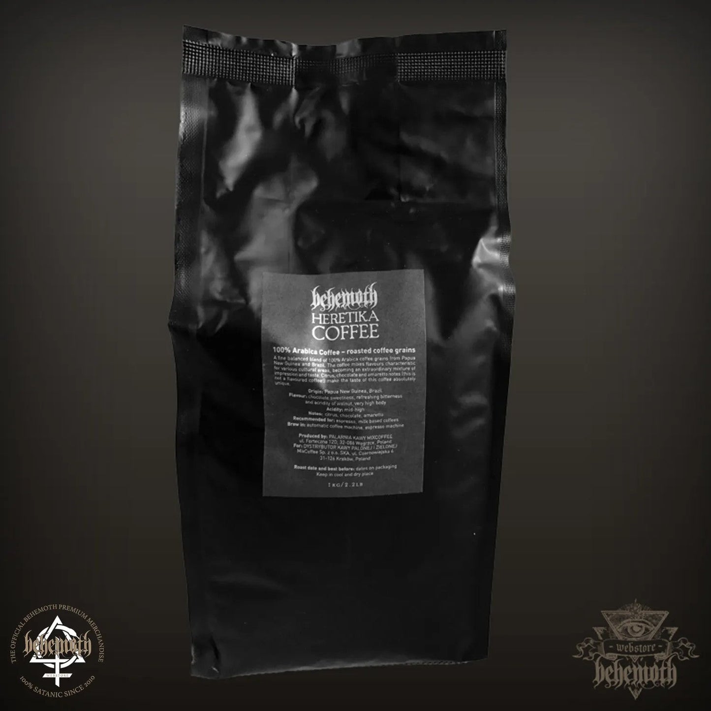 Behemoth 'Heretika' whole beans coffee 1000 g / 2.2 lb