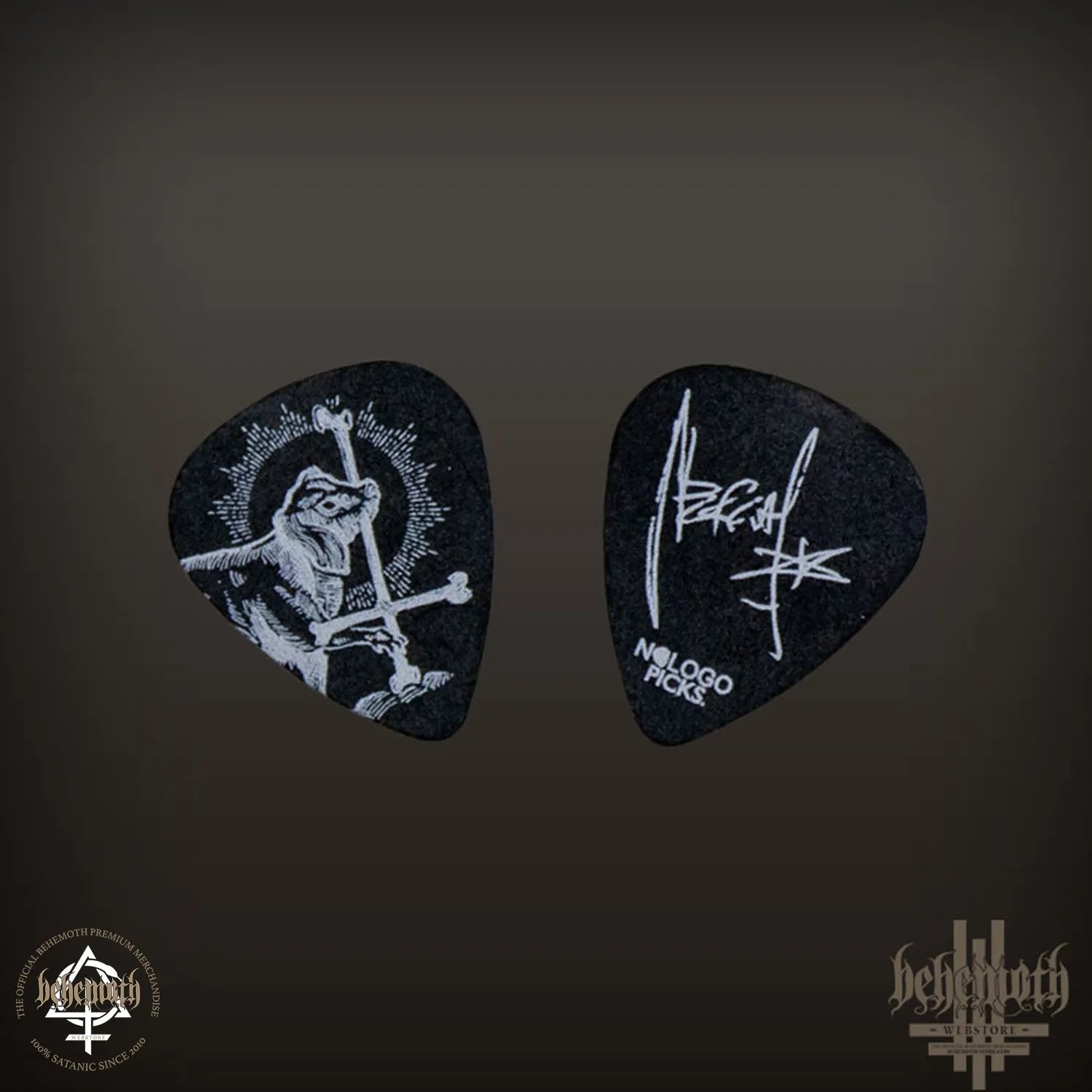 A plastic guitar pick Behemoth signature Nergal - GodDog