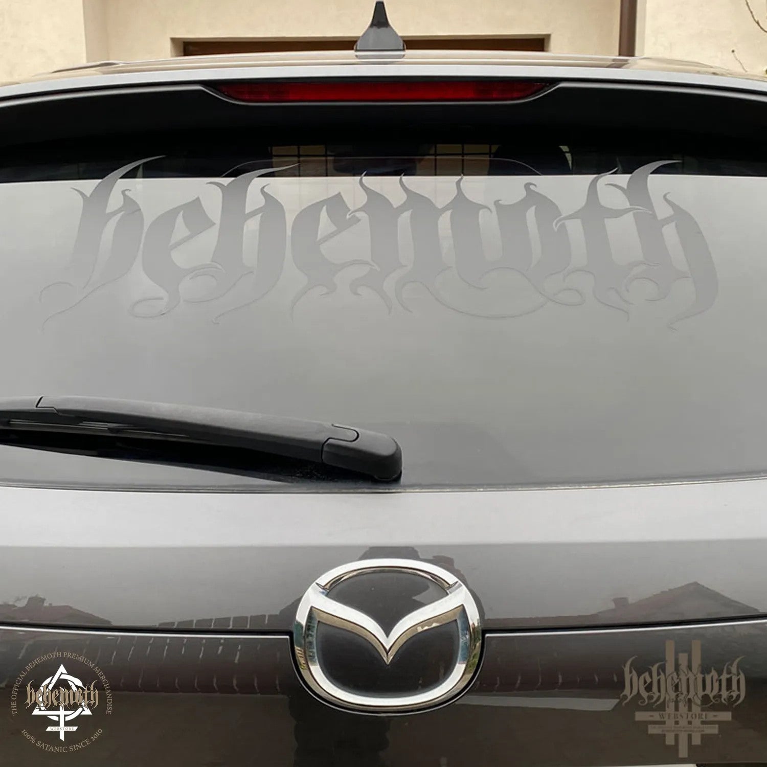 A Vinyl Sticker Behemoth LOGO Large Black