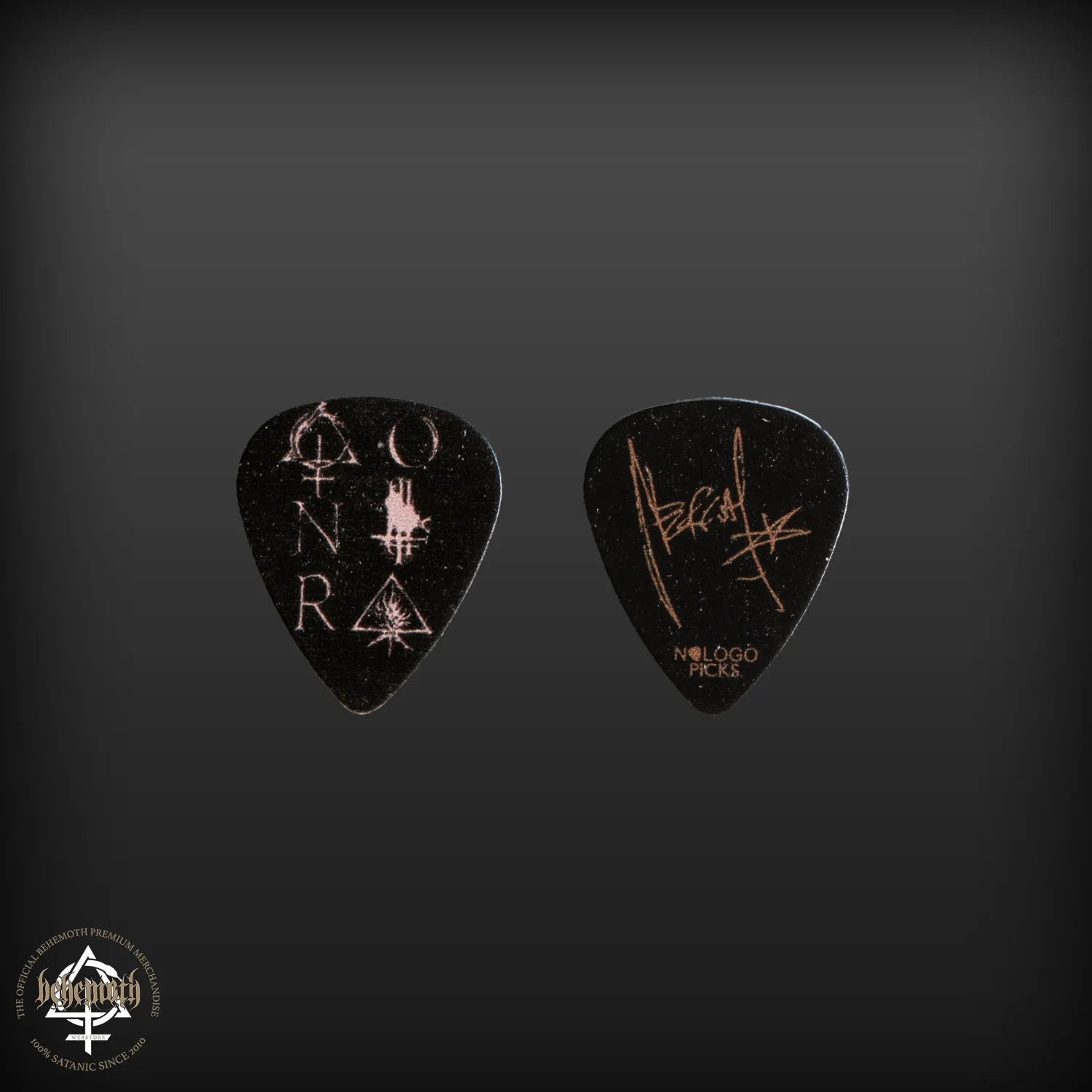 Behemoth 'Contra' black Nergal signature guitar pick – US Behemoth Webstore