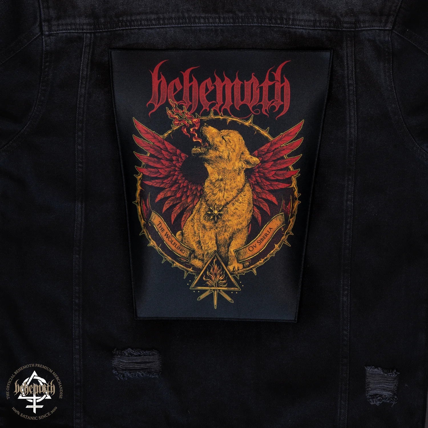 Behemoth 'The Wolfling Ov Siberia' iron-on Backpatch