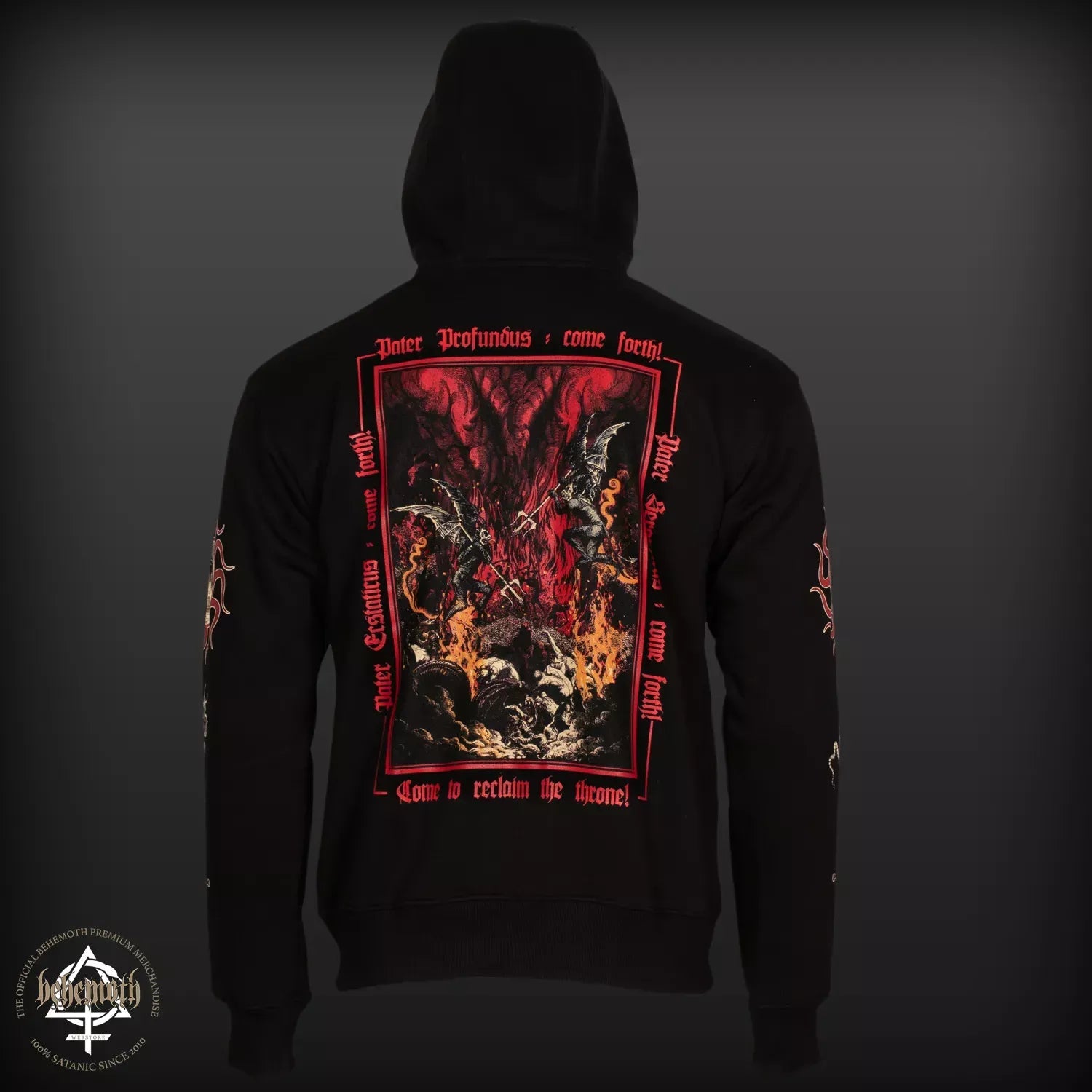 Behemoth Pater Profundus hooded sweatshirt with zip