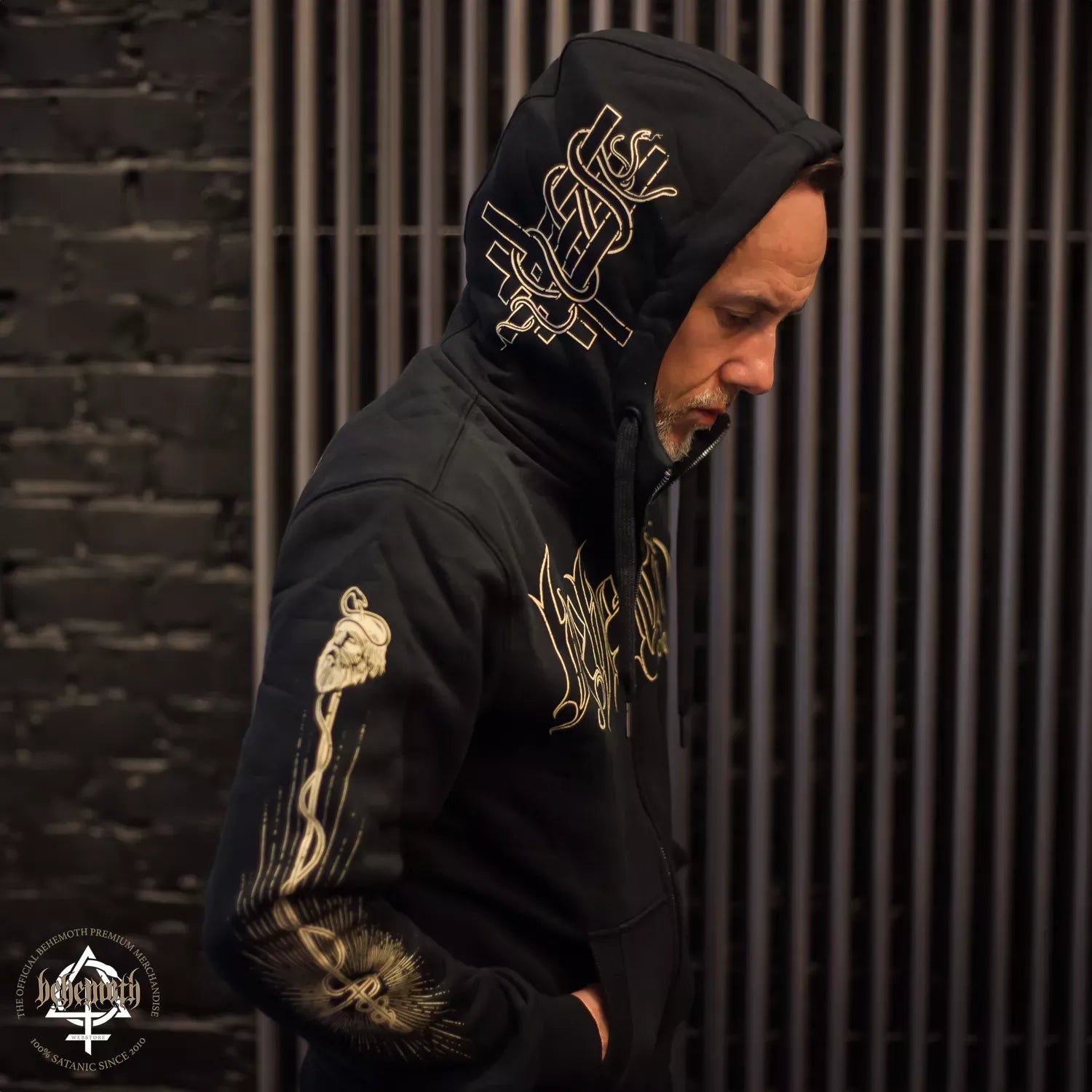 Behemoth 'Adalbert' hooded sweatshirt with zip