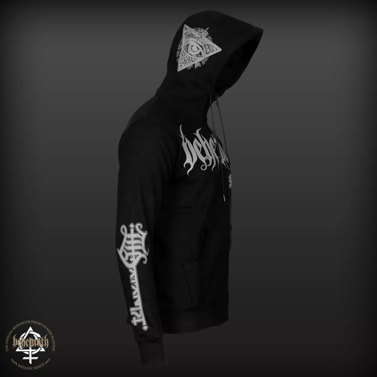 'The Satanist' Behemoth hooded sweatshirt with zip