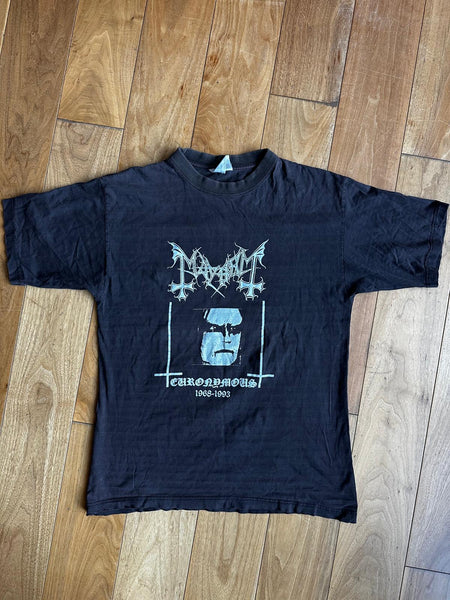T-shirt Vintage Paintball Mayhem Masters 1993 - Rouge, Taille L