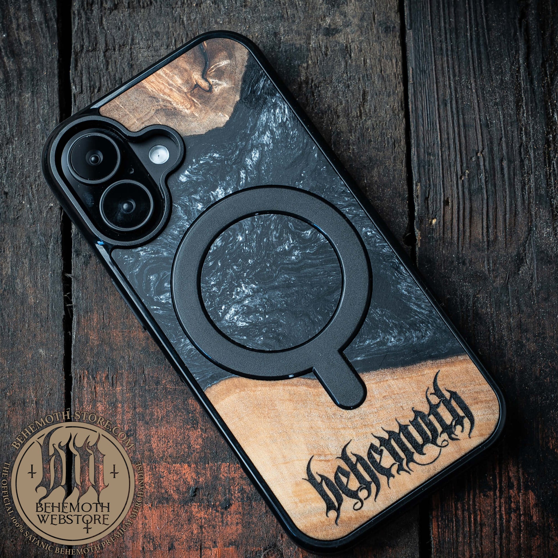 Behemoth Unique – Handmade Wood Resin Phone Case