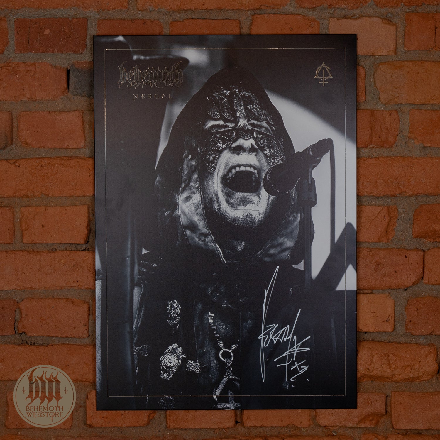 Impresión sobre placa de metal - Nergal 2, grande, firmada, pedido anticipado