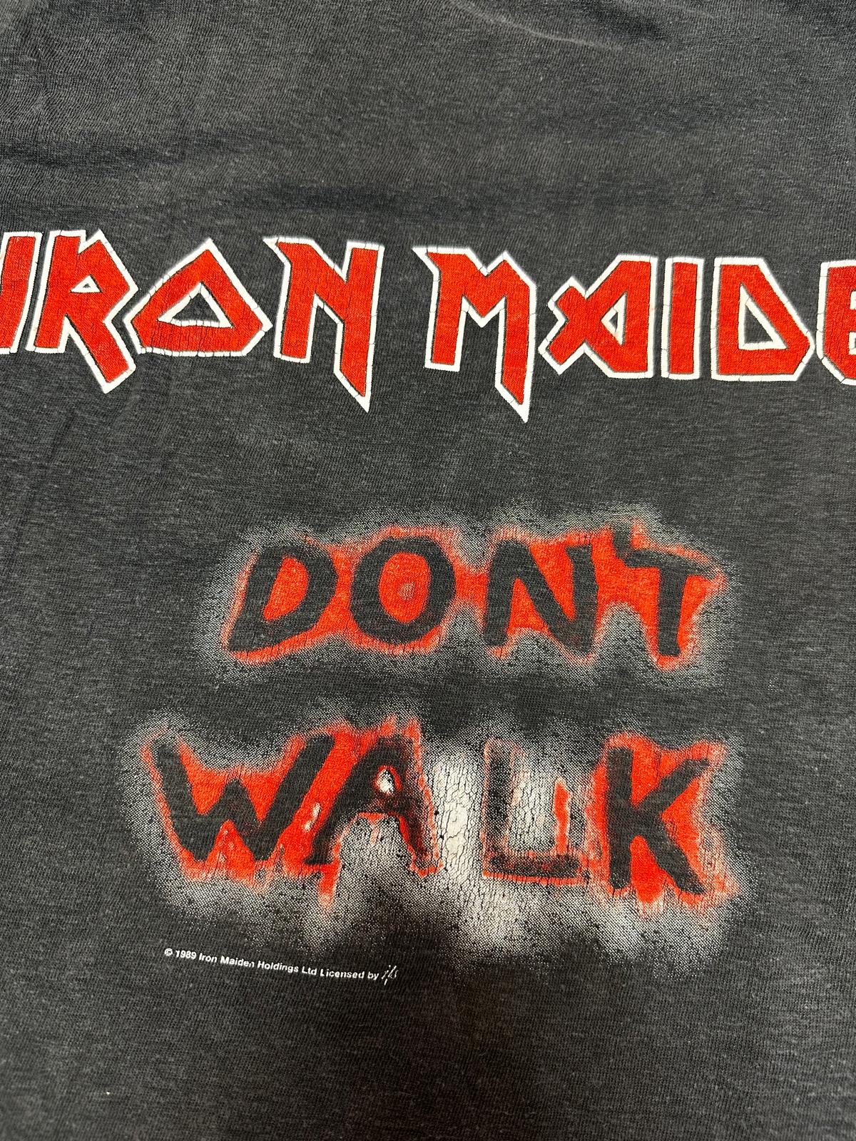 90s IRON MADEN dont walk big print Tシャツ Vintage Hell – IRON MAIDEN Dont walk vintage shirt