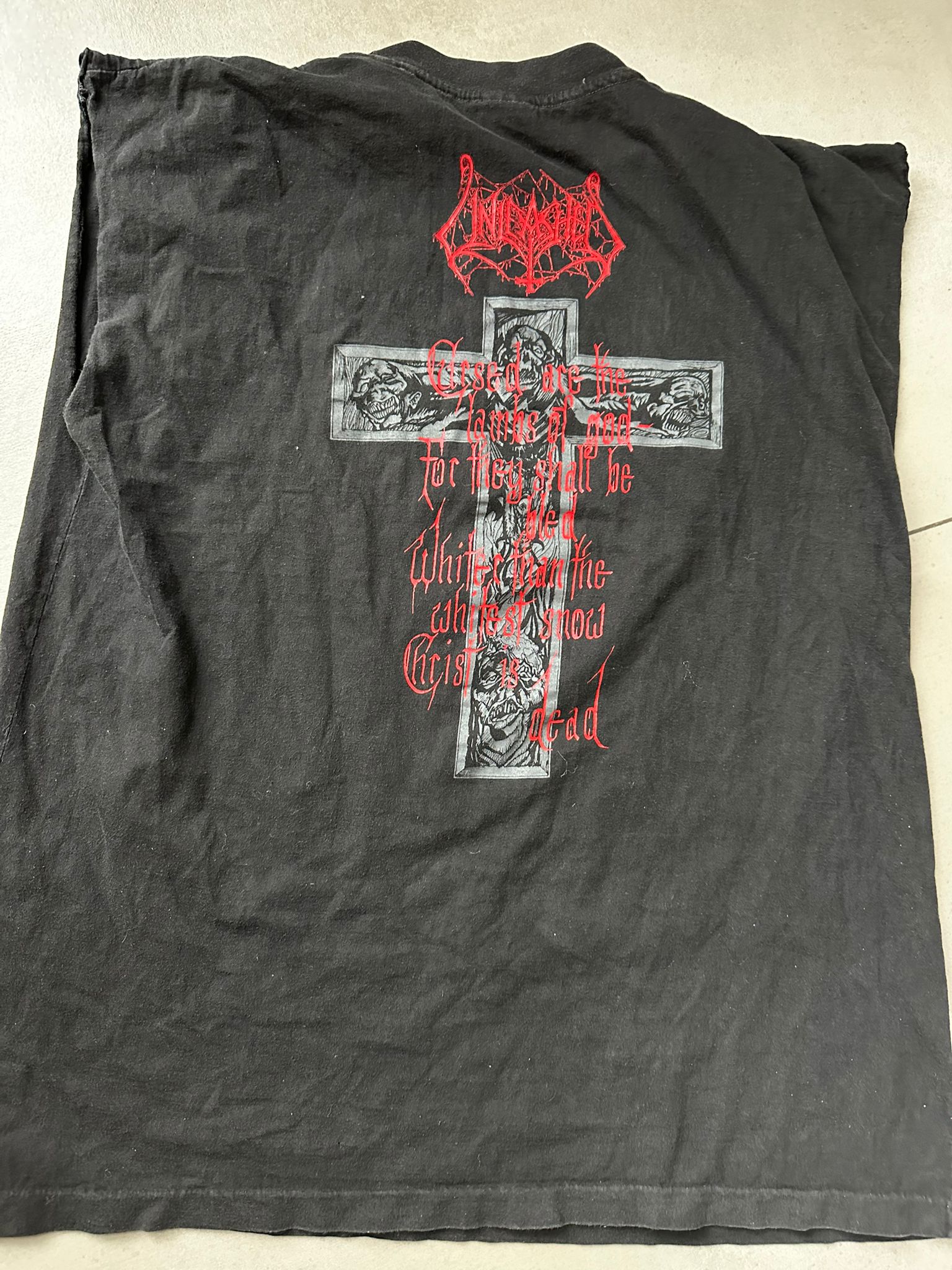 Vintage Hell – Unleashed – Bloodbath – Vintage Shirt (early 90s, cut‑off)