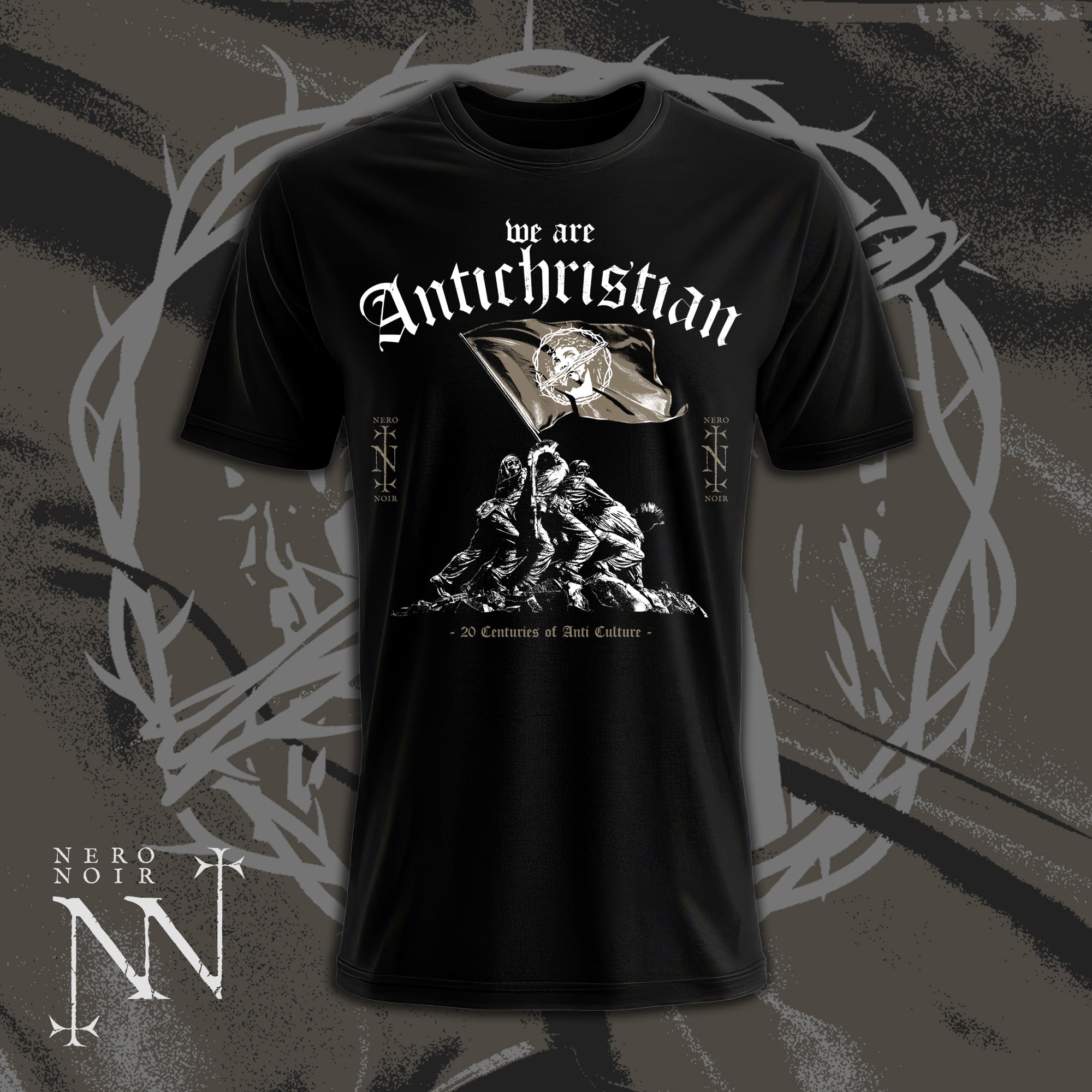 NeroNoir — Tricou 'We Are Antichristian' — Precomandă 72h