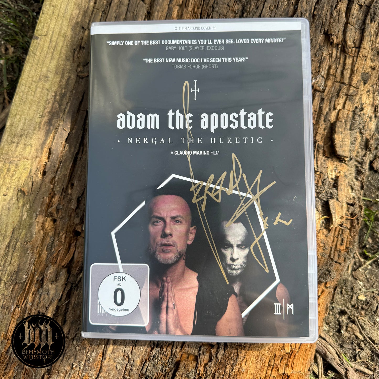 DVD Adán El Apóstata - Nergal El Hereje, firmado