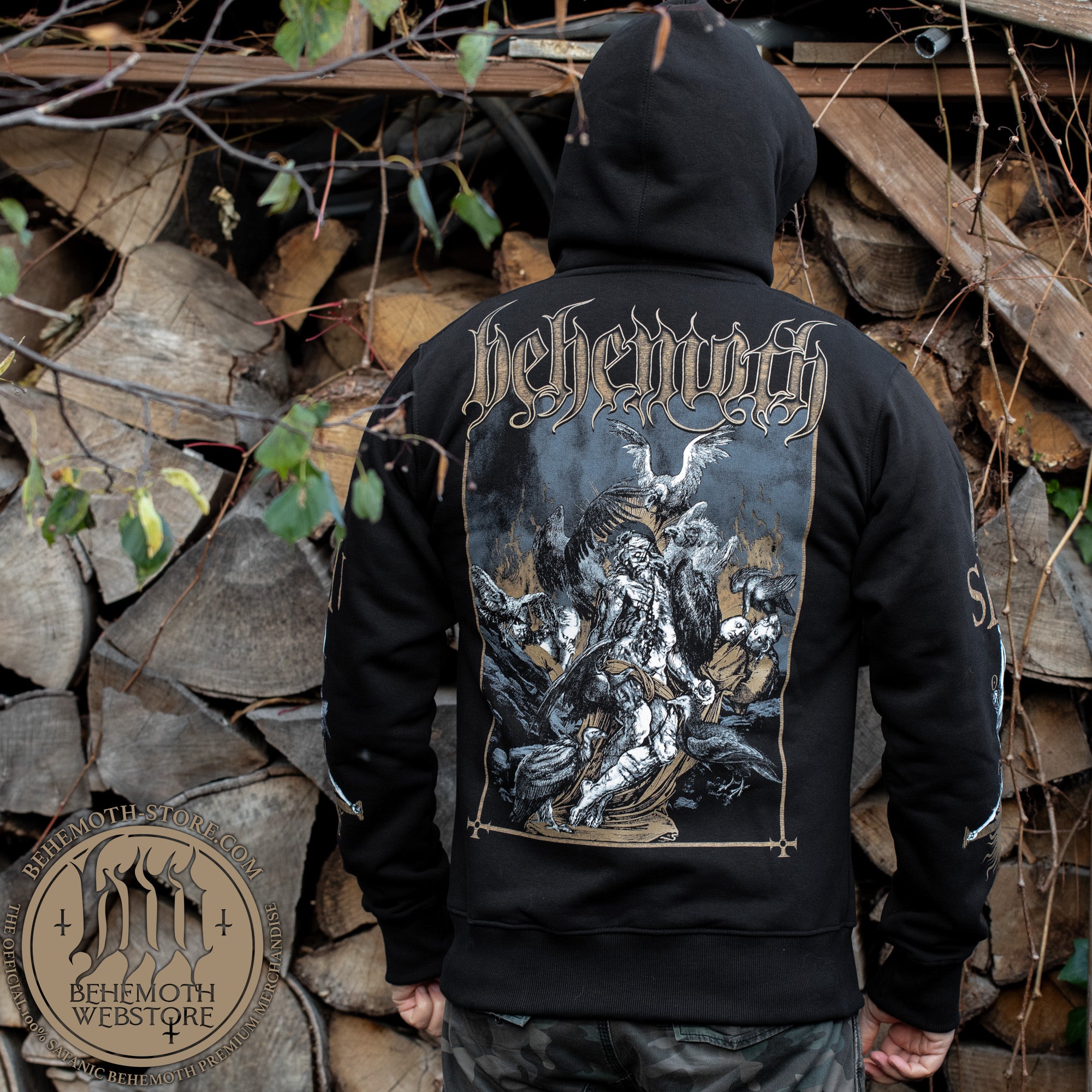 Behemoth 'Avgvr - The Dread Vvltvre' hooded sweatshirt with zip