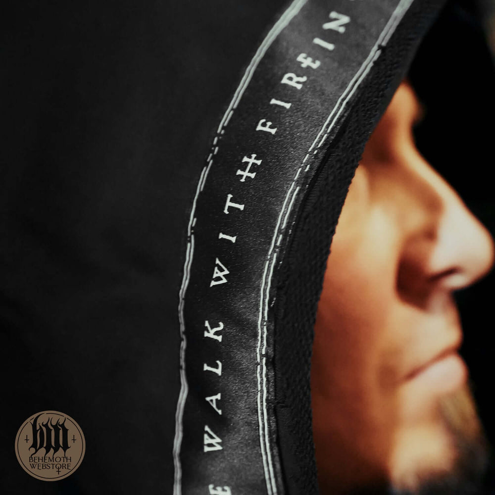 Behemoth Long Hooded Open Edge Cardigan