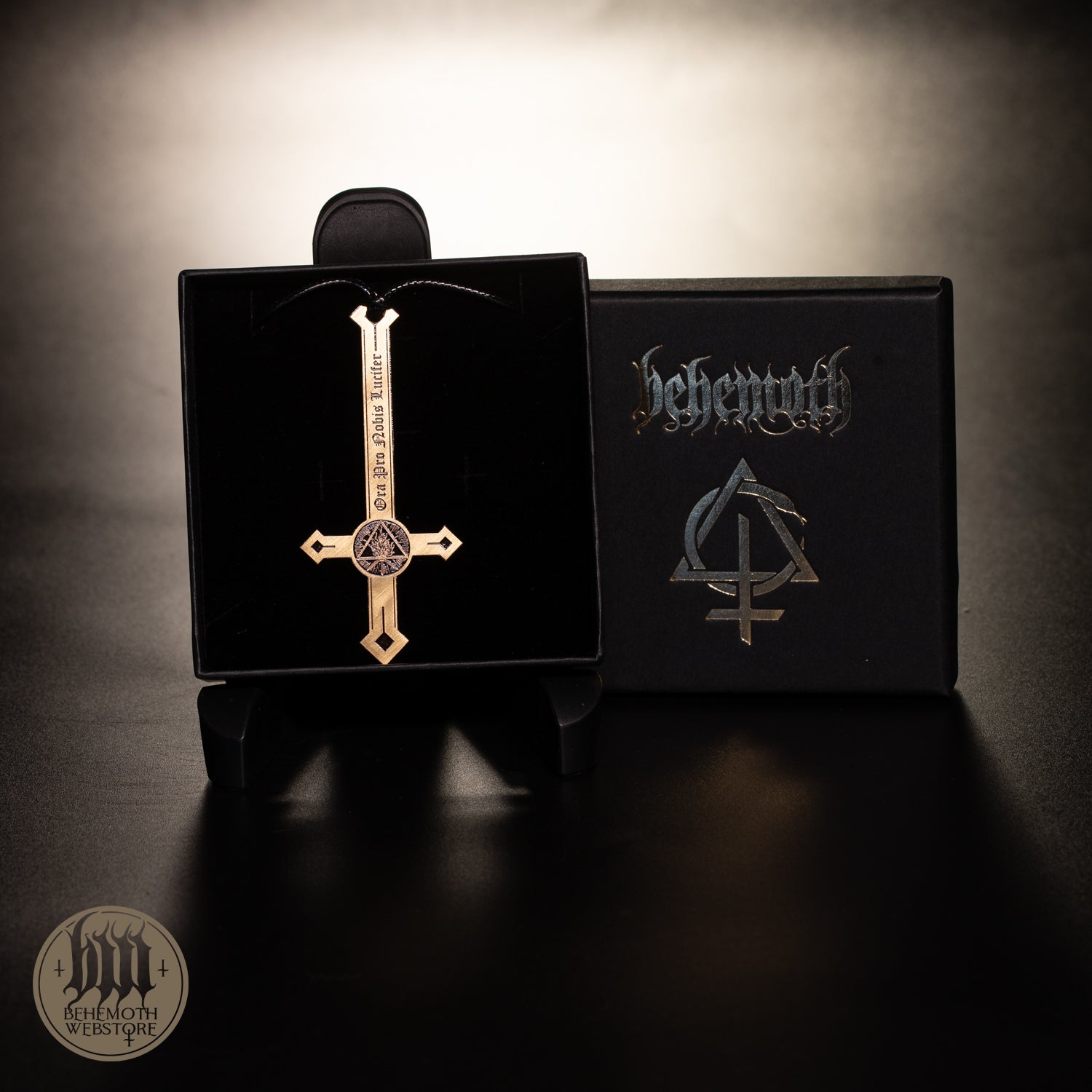 Behemoth 'Ora Pro Nobis Lucifer' brass necklace