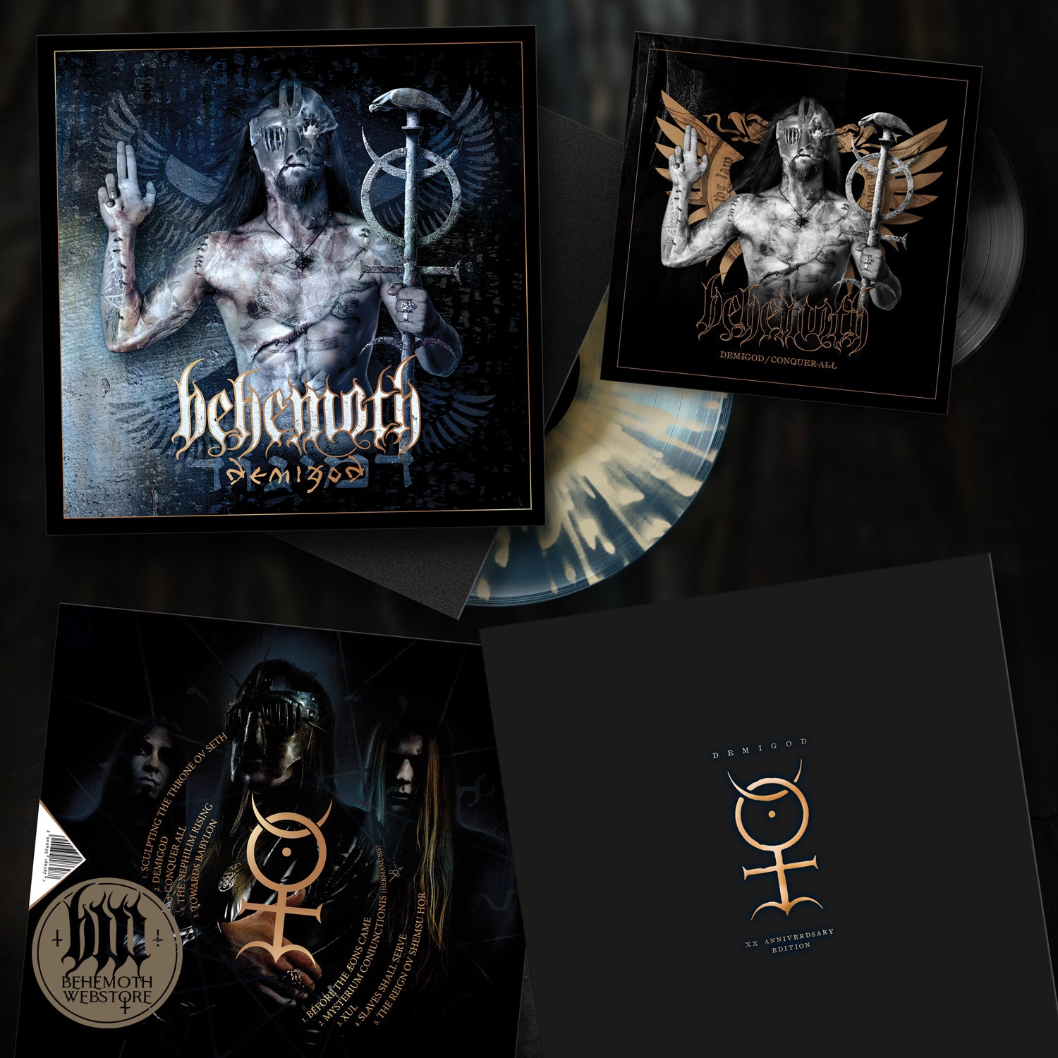 Disco de vinilo - Behemoth 'Demigod' Edición Deluxe XX Aniversario, Firmado, Limitado