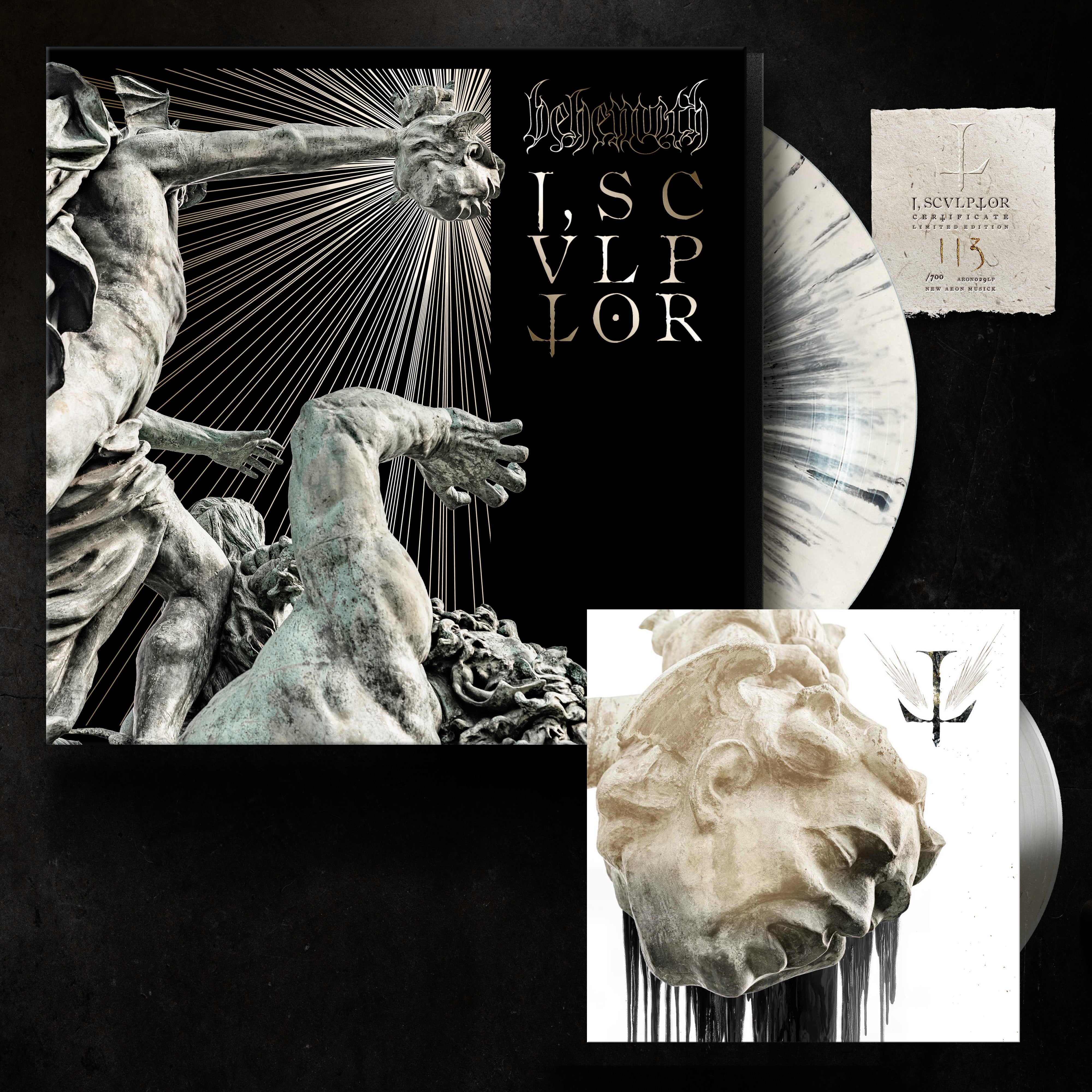 I, Scvlptor – 12″ Gatefold Vinyl + Bonus 7″ by Behemoth (Blackstorm, 180g, Signed, Ltd. 700)