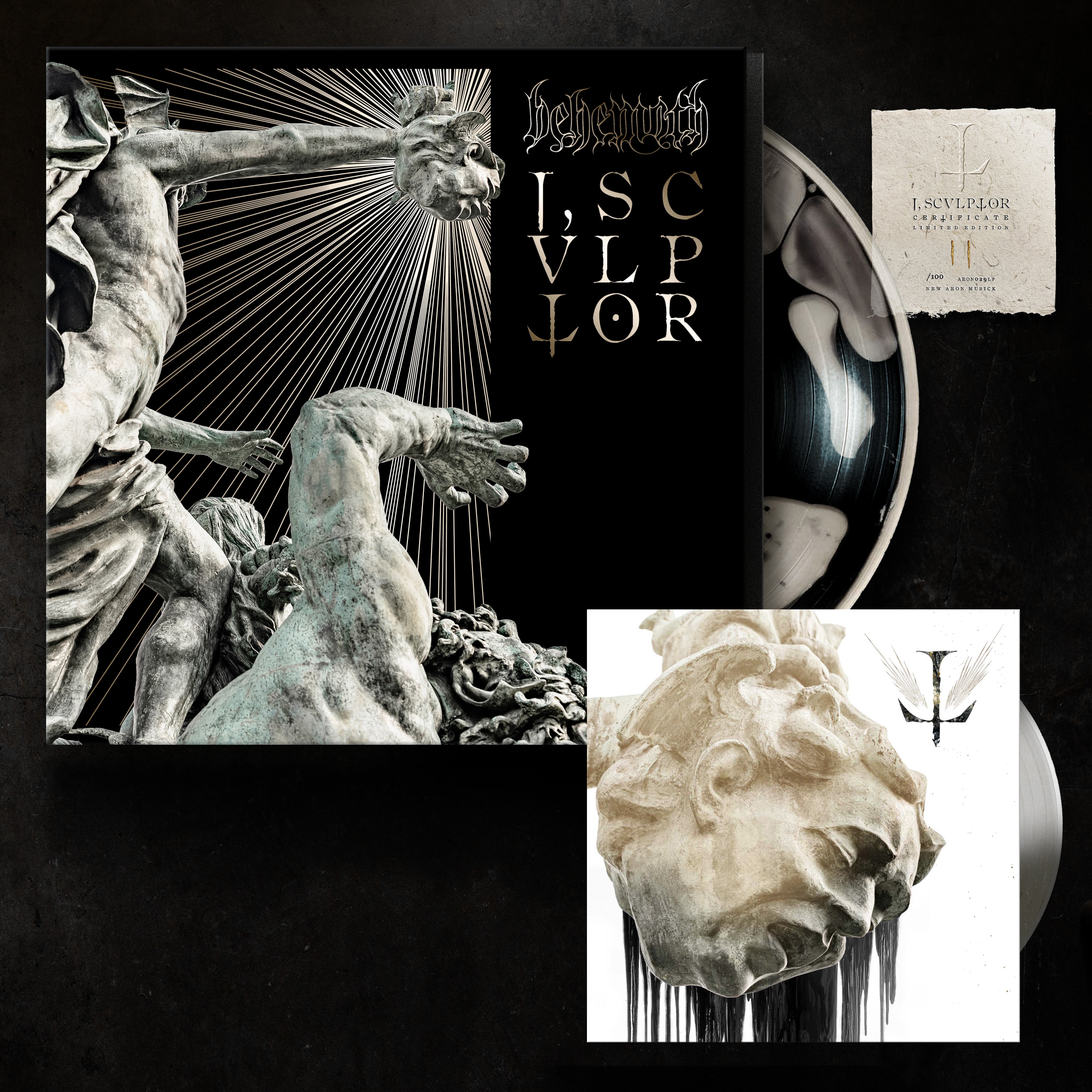 I, Scvlptor – Liquid Vinyl 12″ + Bonus 7″ by Behemoth (Darkness & Evil, 180g, Signed, Ltd. 100)