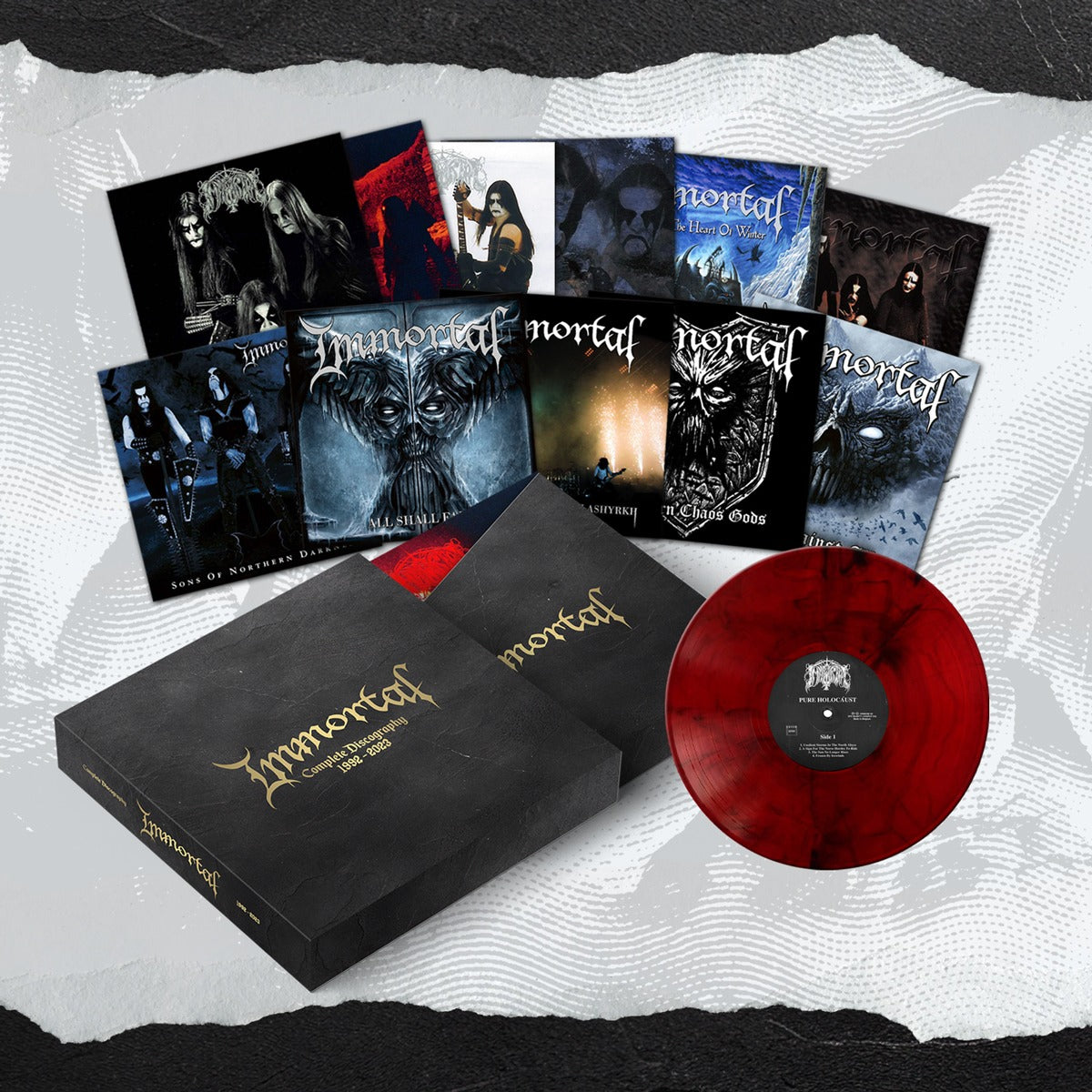 Immortal Complete Discography 13LP Box – Red/Black Smoke