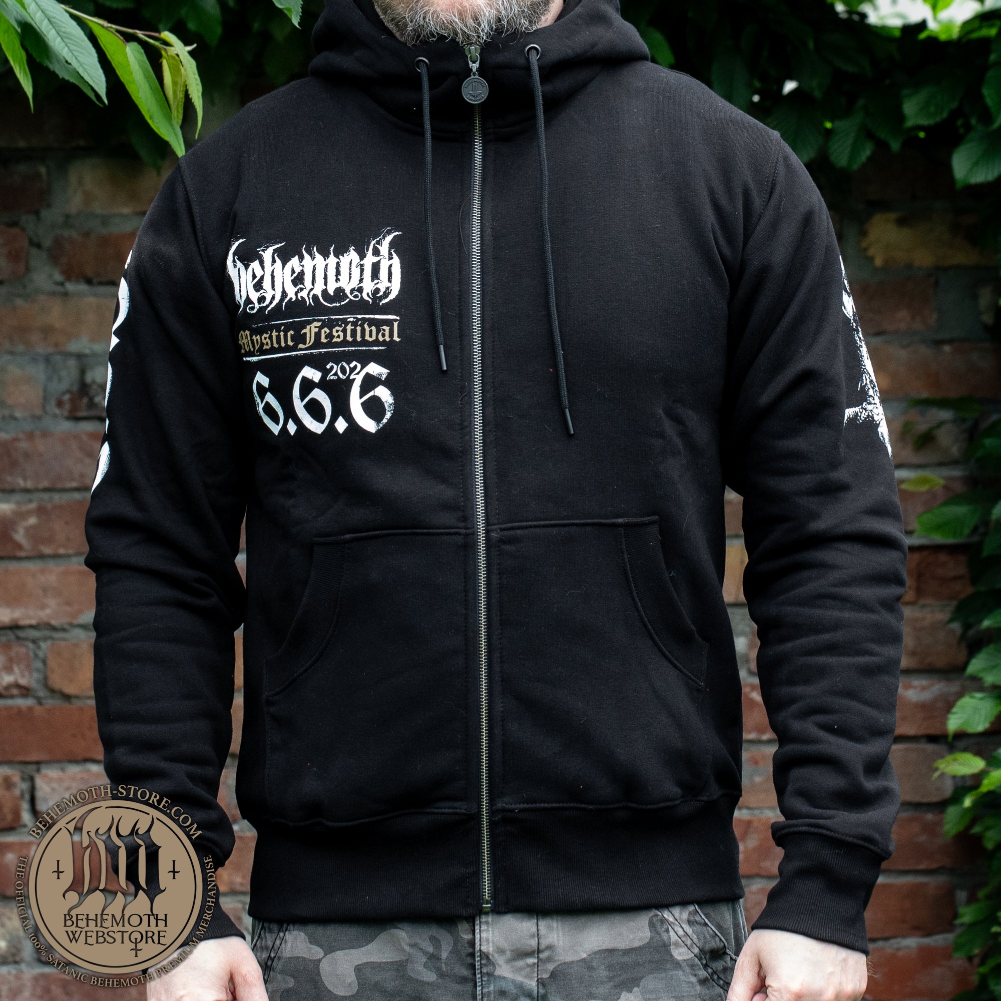 Behemoth 'Storming Near The Baltic' limited hooded sweatshirt with zip