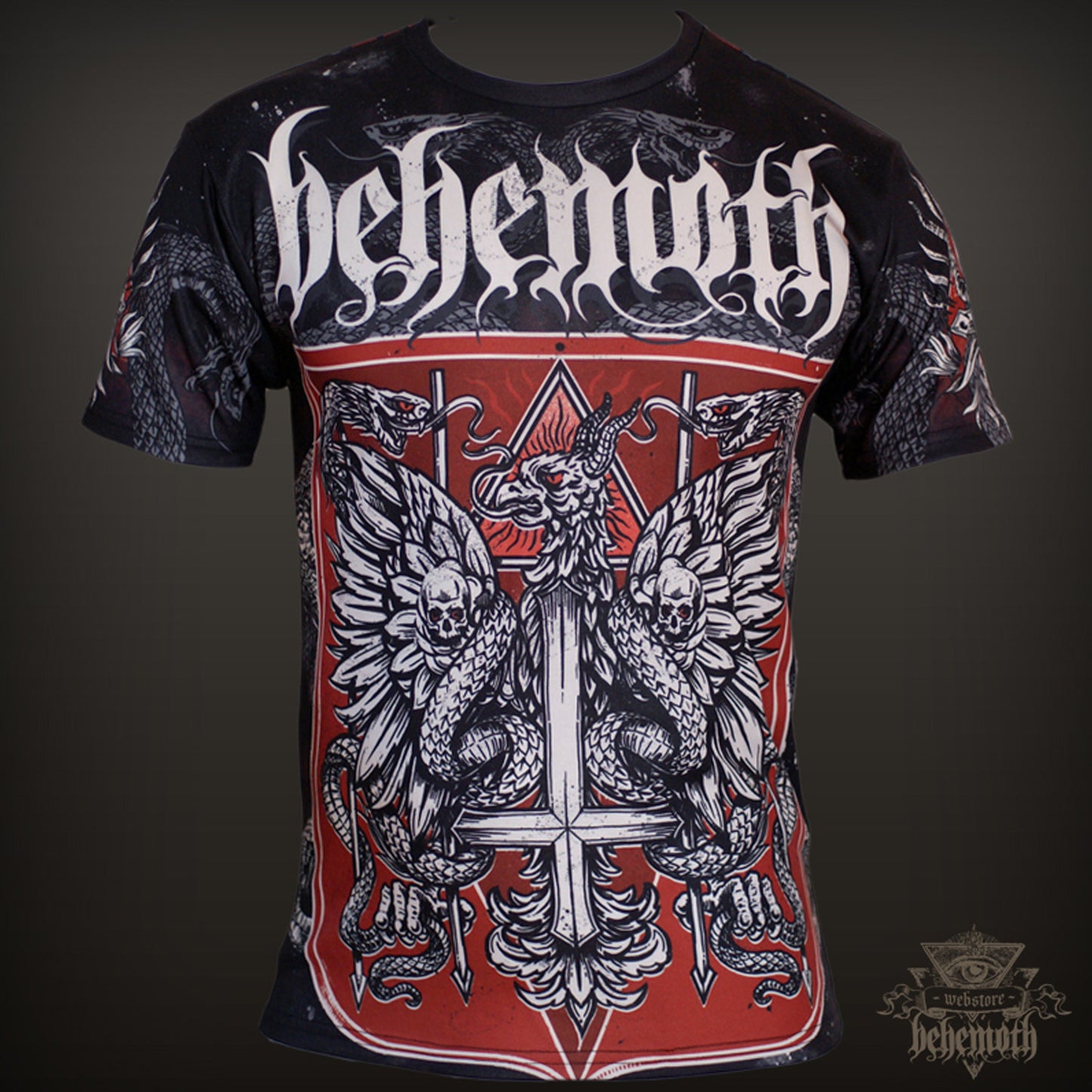 Camiseta con estampado integral de Behemoth 'La República de los Infieles'