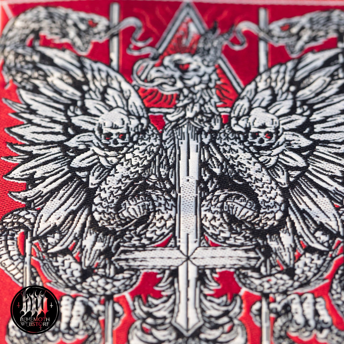 Behemoth 'Republic Of The Unfaithful' woven sew-on patch