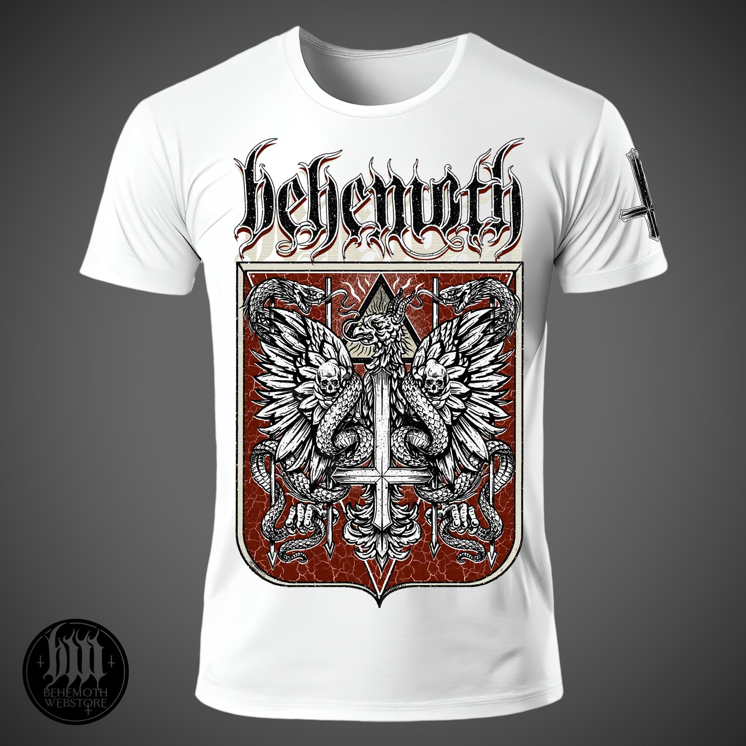 'The Republic Of The Unfaithful' Behemoth White T-Shirt